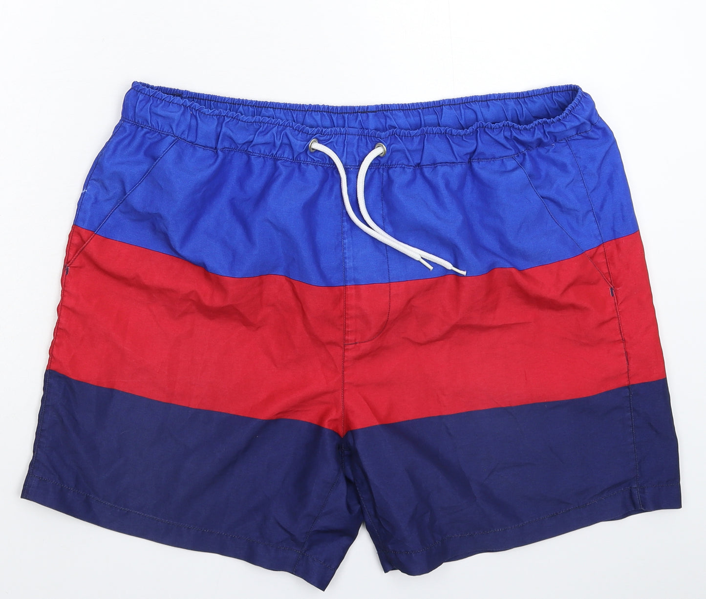 Huntington Mens Multicoloured   Athletic Shorts Size L