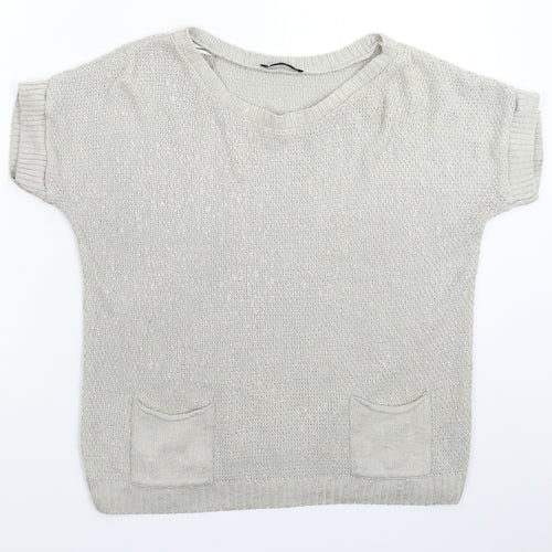George Womens Grey  Knit Pullover Jumper Size 12