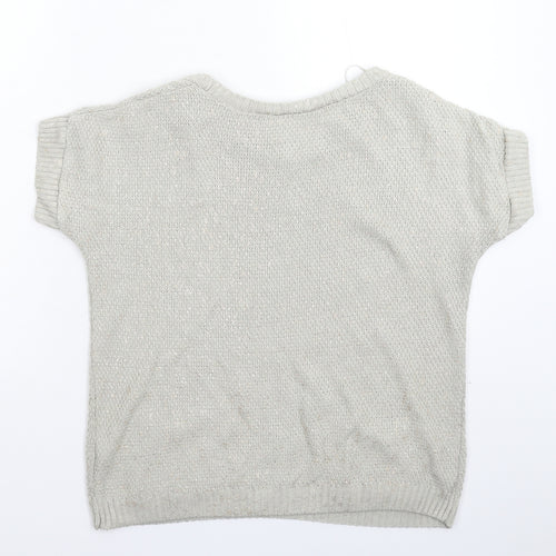 George Womens Grey  Knit Pullover Jumper Size 12