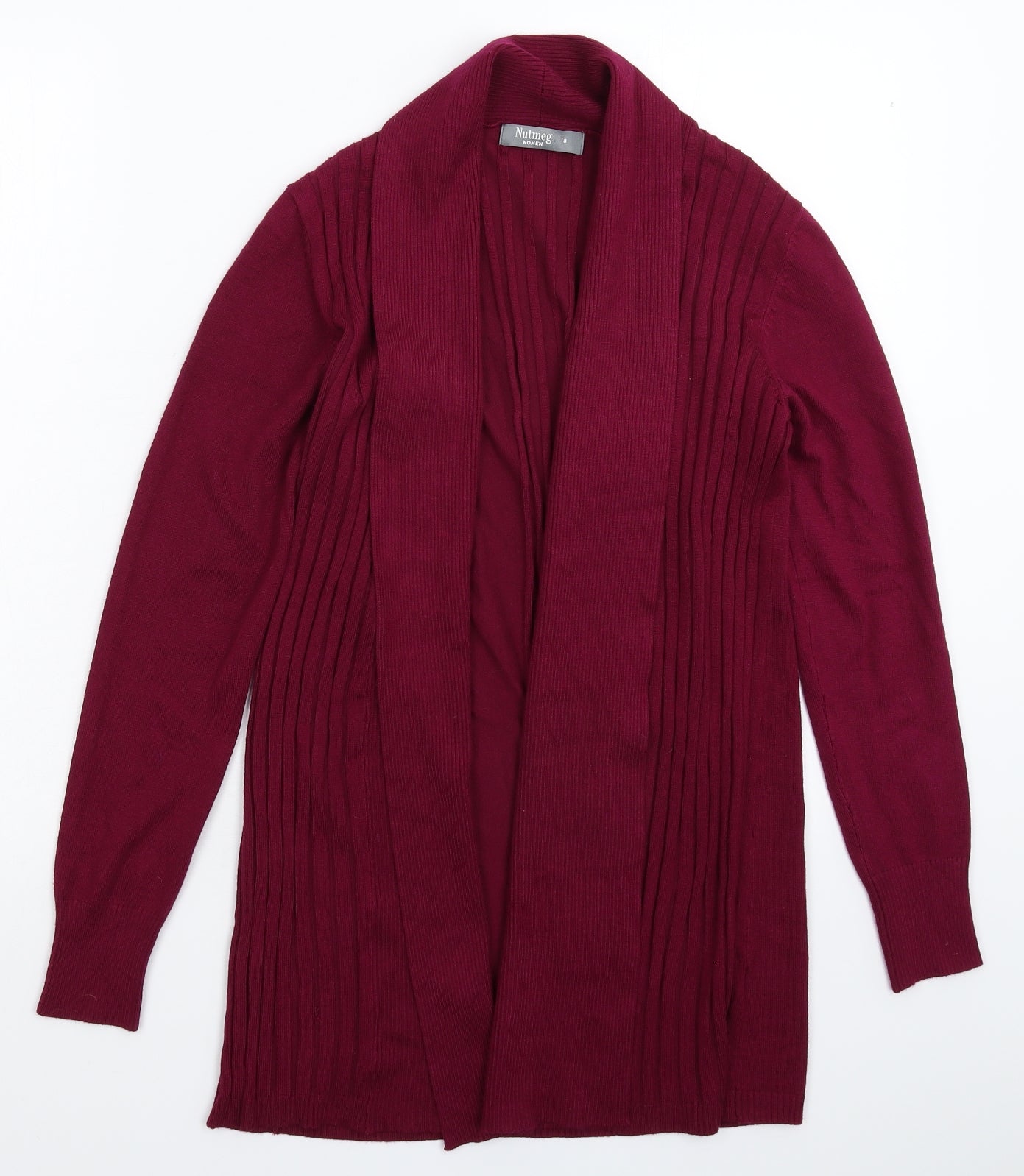 Nutmeg Womens Purple  Knit Cardigan Jumper Size 8