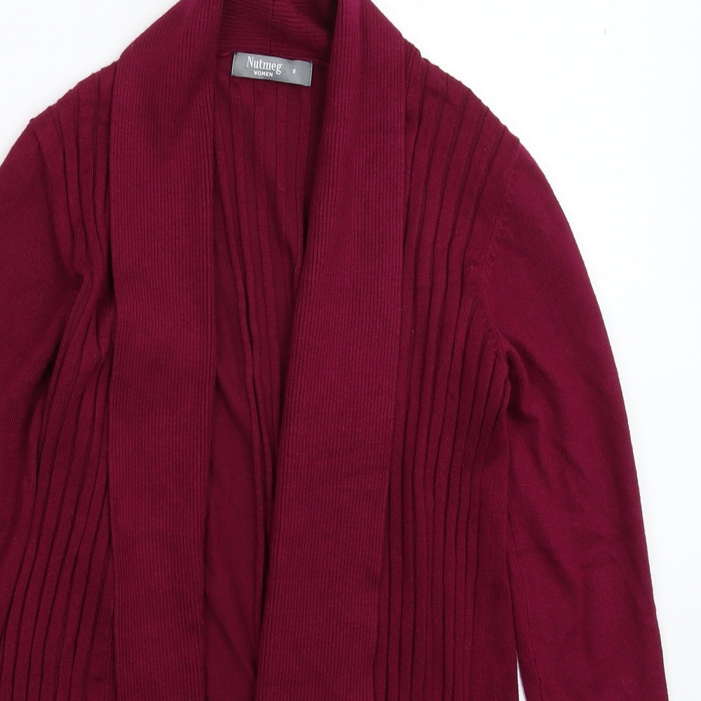 Nutmeg Womens Purple  Knit Cardigan Jumper Size 8