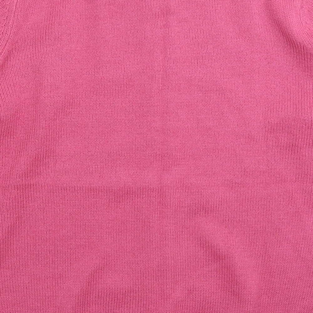 EWM Womens Pink  Knit Cardigan Jumper Size 20
