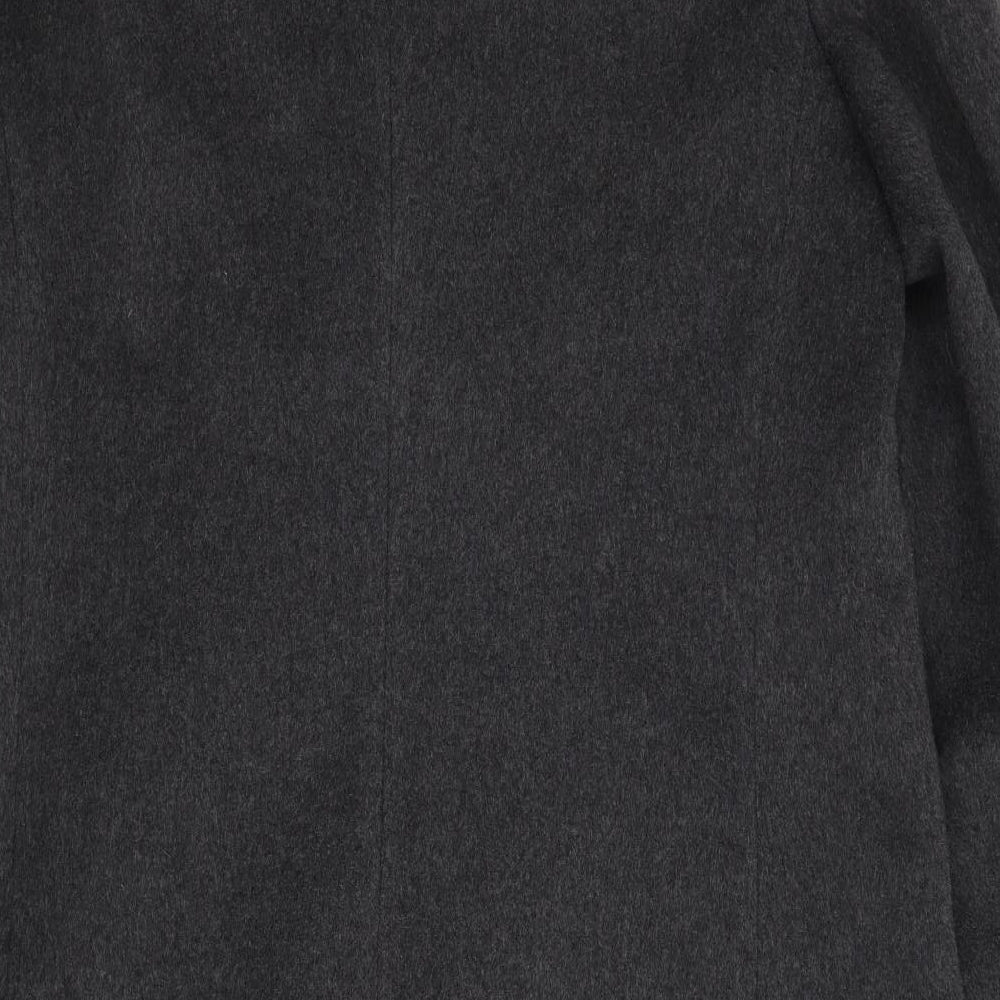 Wool and Cashmere Mens Grey   Overcoat Coat Size 2XL