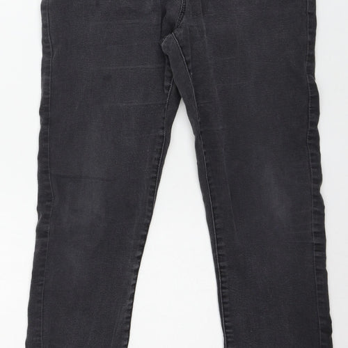 Denim & Co. Womens Grey  Denim Skinny Jeans Size 12 L28 in