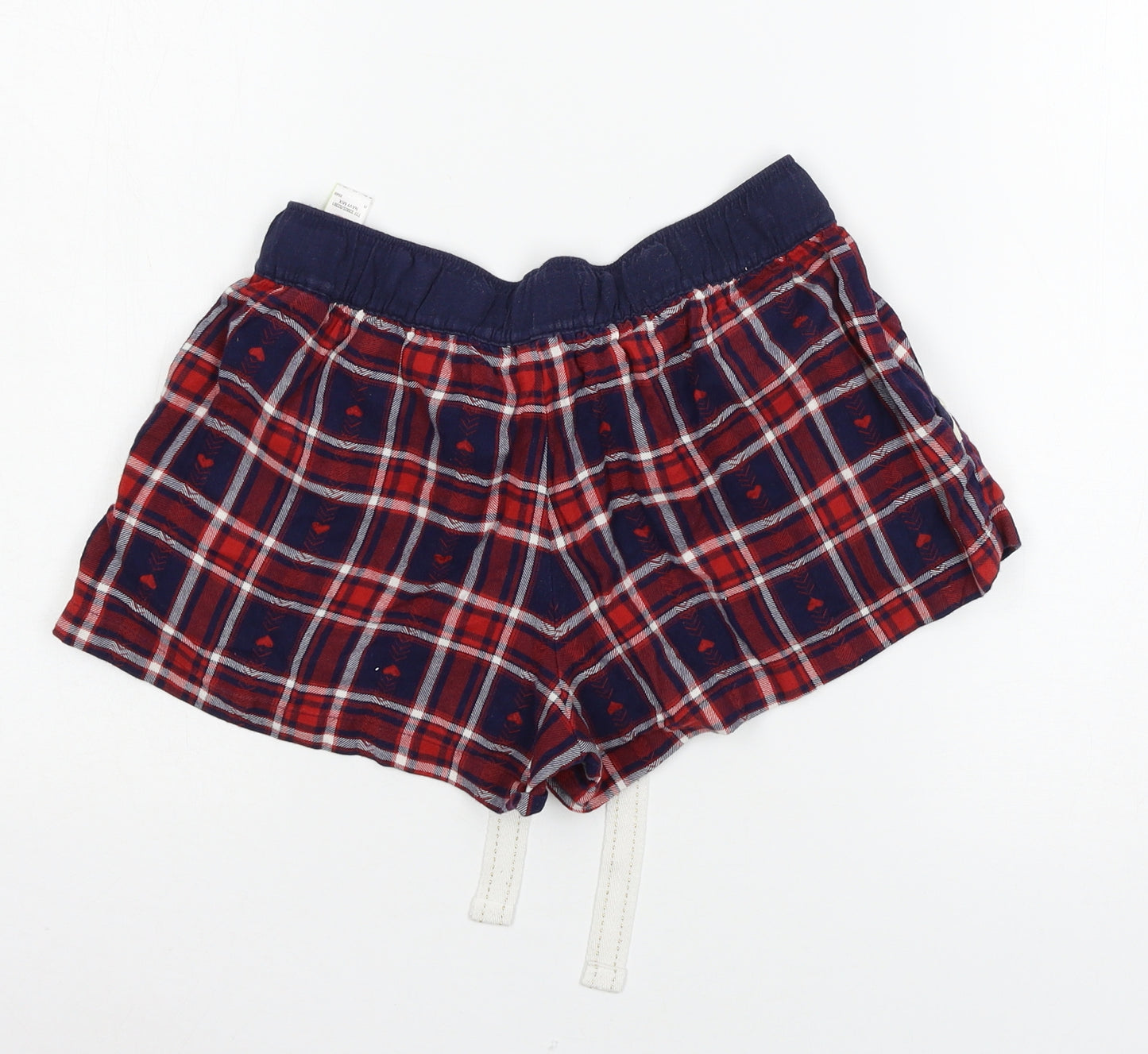Marks and Spencer Womens Red Plaid  Top Pyjama Pants Size 8