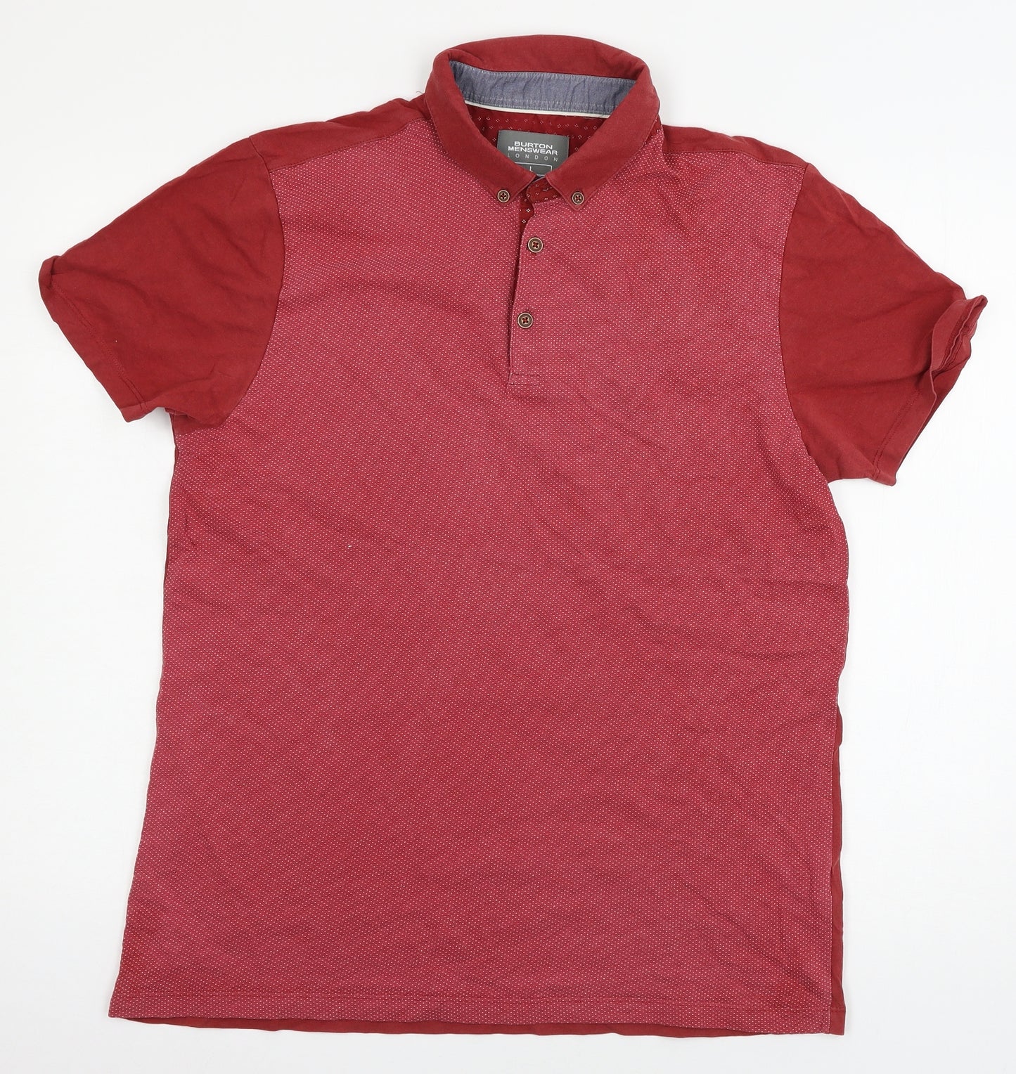 Burton Mens Red  Jersey  Polo Size L