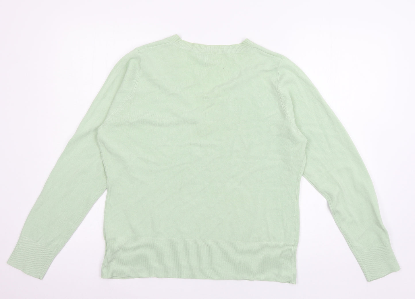 George Womens Green  Knit Pullover Jumper Size 22