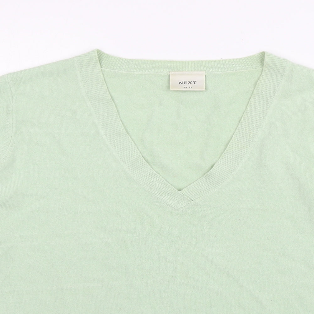 George Womens Green  Knit Pullover Jumper Size 22