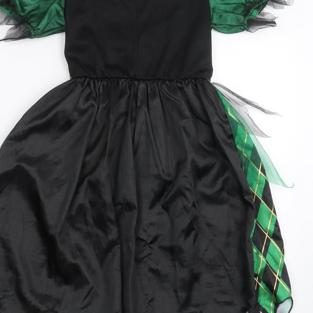 Morisons Girls Green   Ball Gown  Size 9-10 Years  - costume