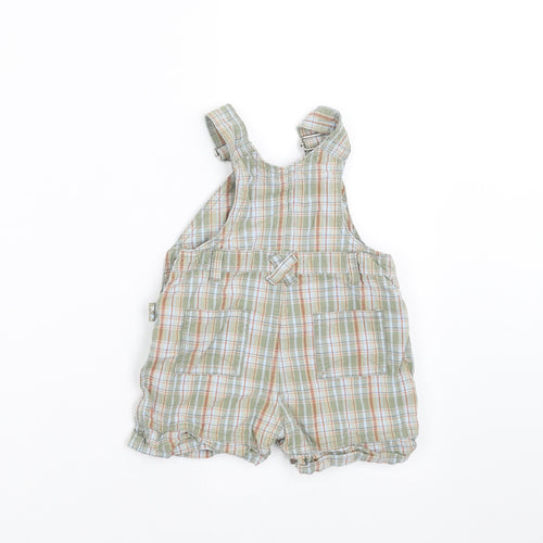 Adams Baby Green Check  Dungaree Outfit/Set Size 6-9 Months