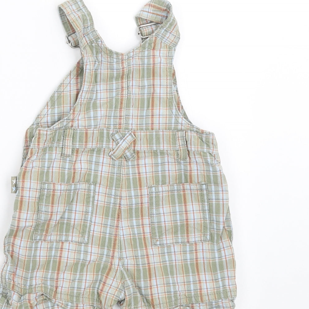 Adams Baby Green Check  Dungaree Outfit/Set Size 6-9 Months