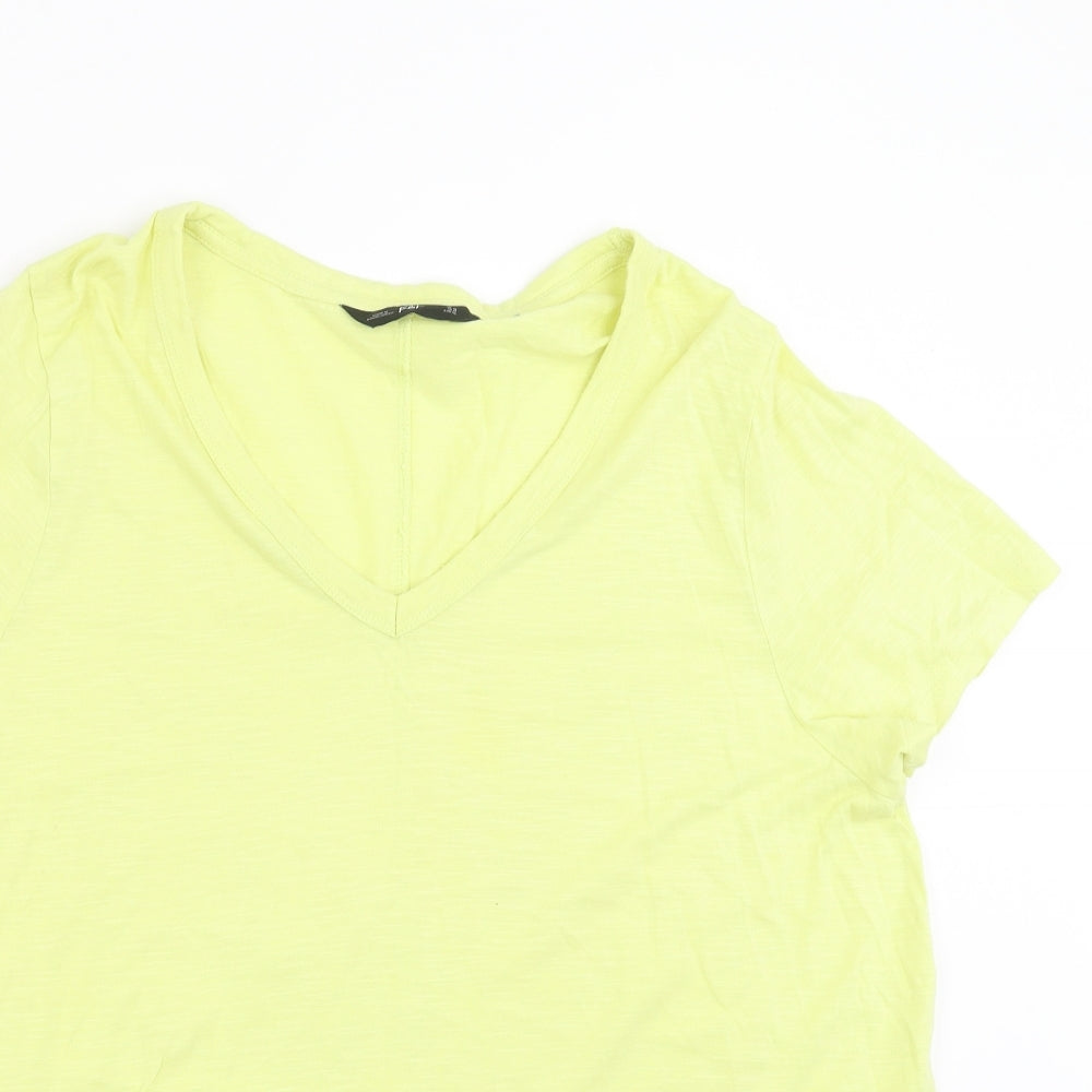 F&F Womens Yellow   Basic T-Shirt Size 18