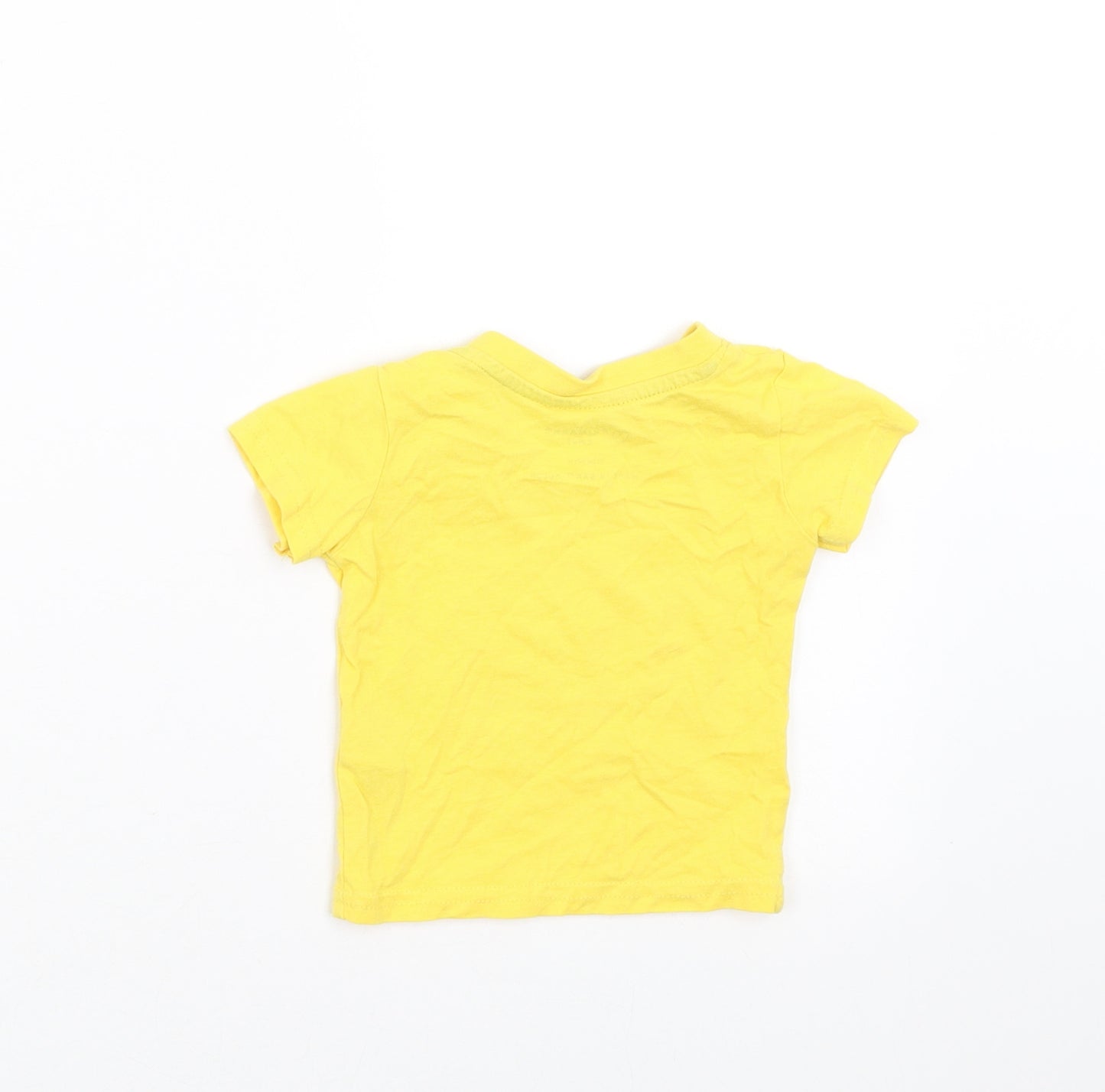 Primark Baby Yellow   Basic T-Shirt Size 0-3 Months  - little man