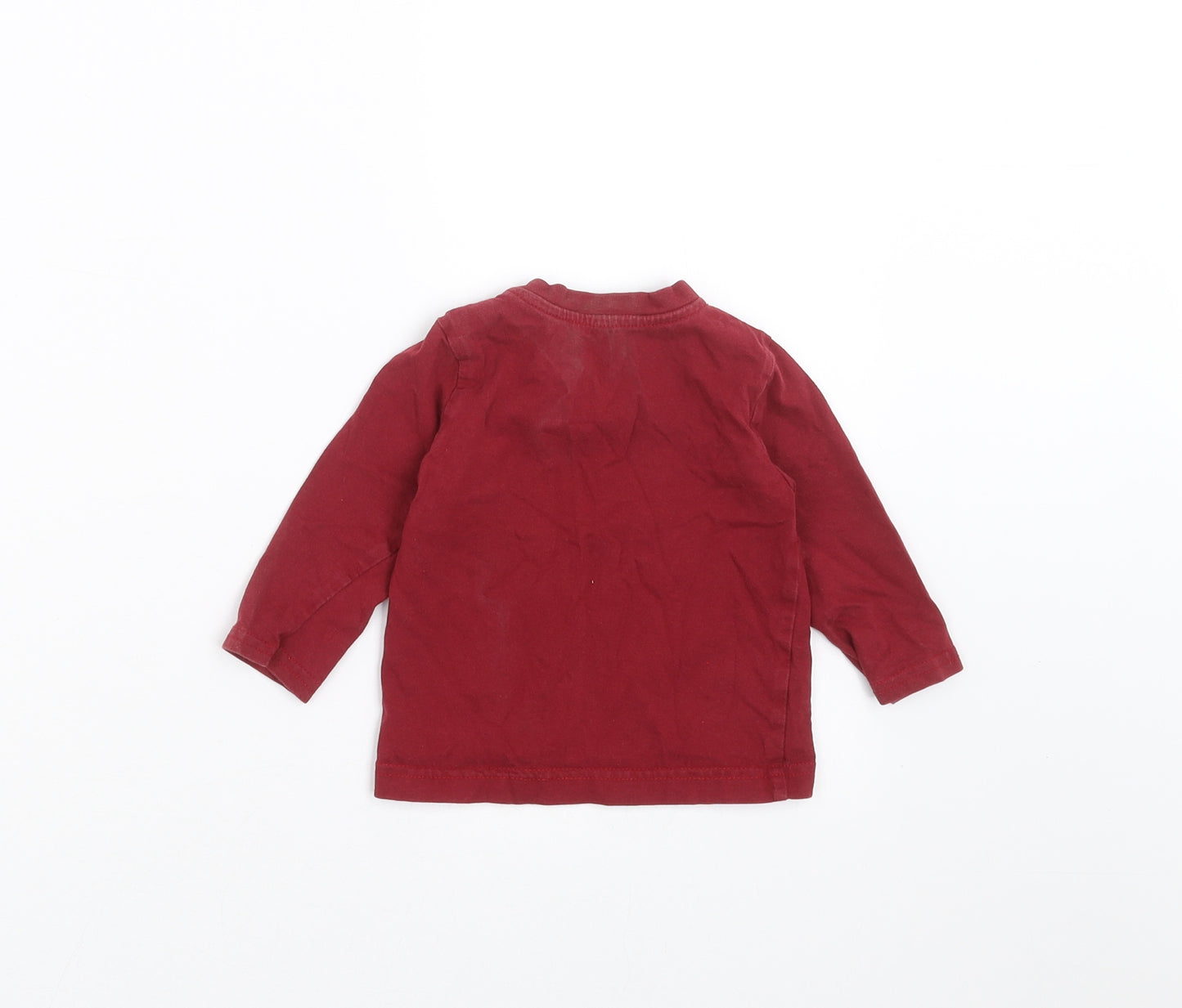 Nutmeg Boys Red   Basic T-Shirt Size 6-9 Months