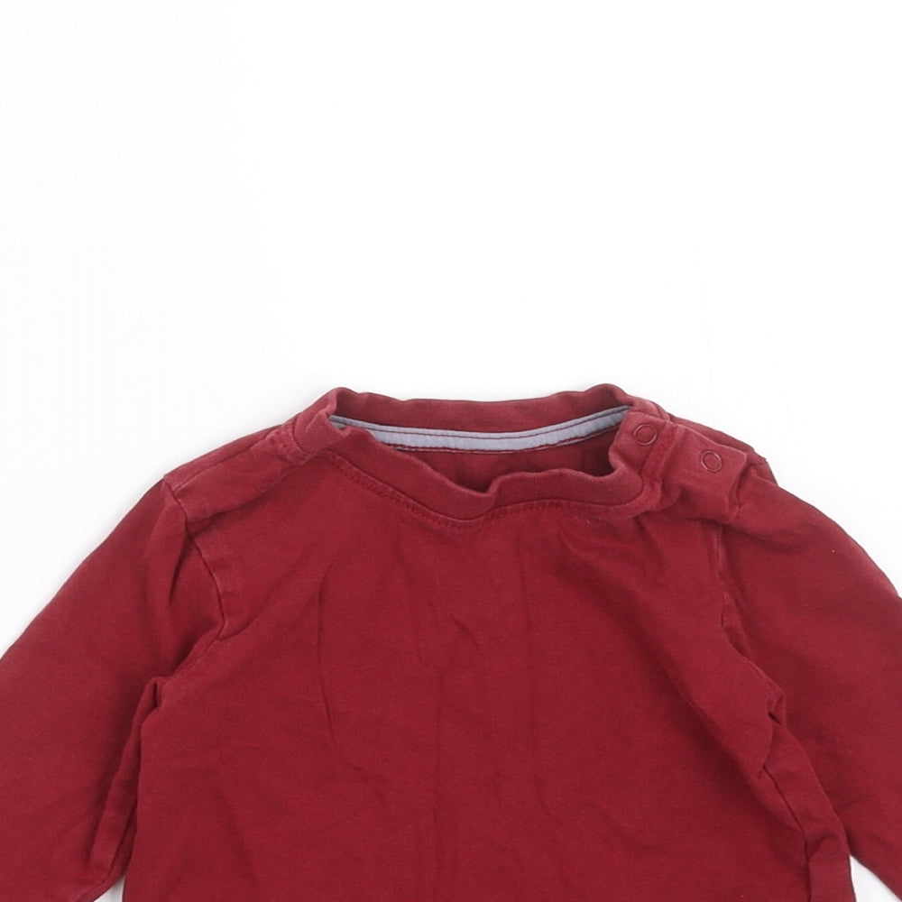 Nutmeg Boys Red   Basic T-Shirt Size 6-9 Months