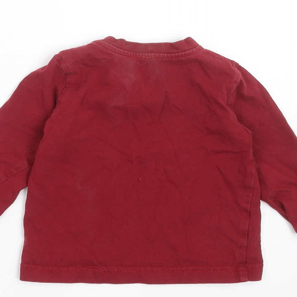 Nutmeg Boys Red   Basic T-Shirt Size 6-9 Months