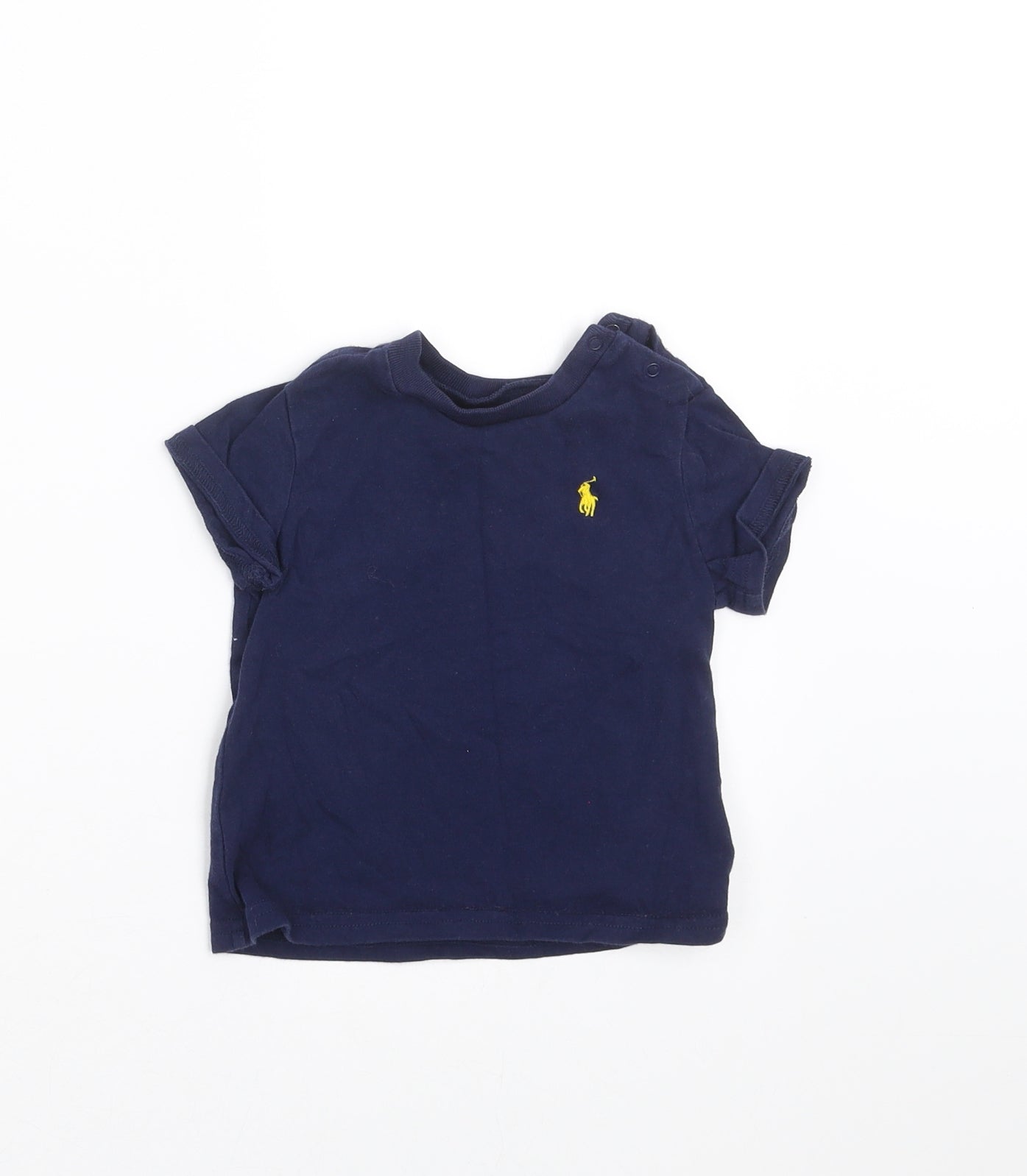 Ralph Lauren Boys Blue   Basic T-Shirt Size 9-12 Months