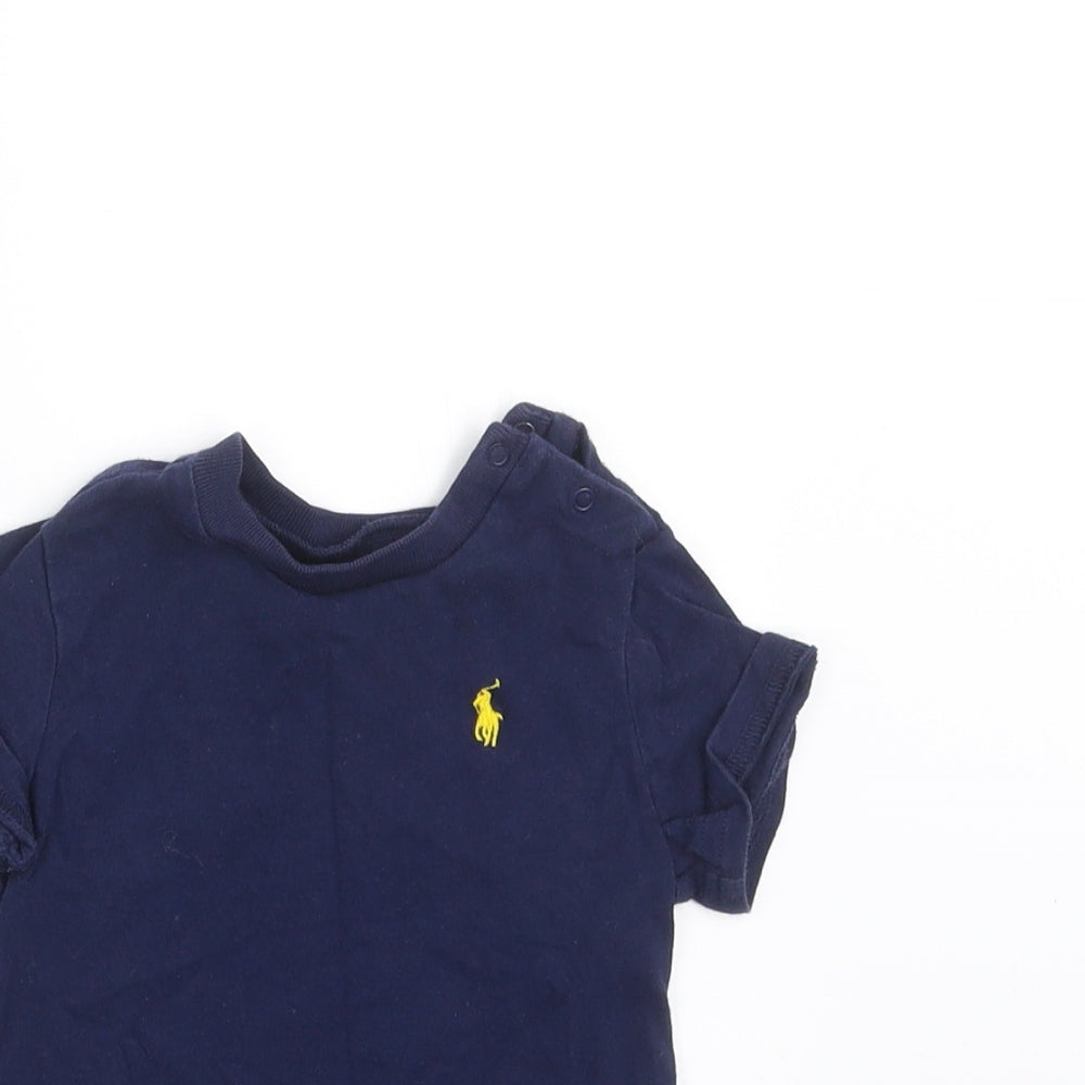 Ralph Lauren Boys Blue   Basic T-Shirt Size 9-12 Months