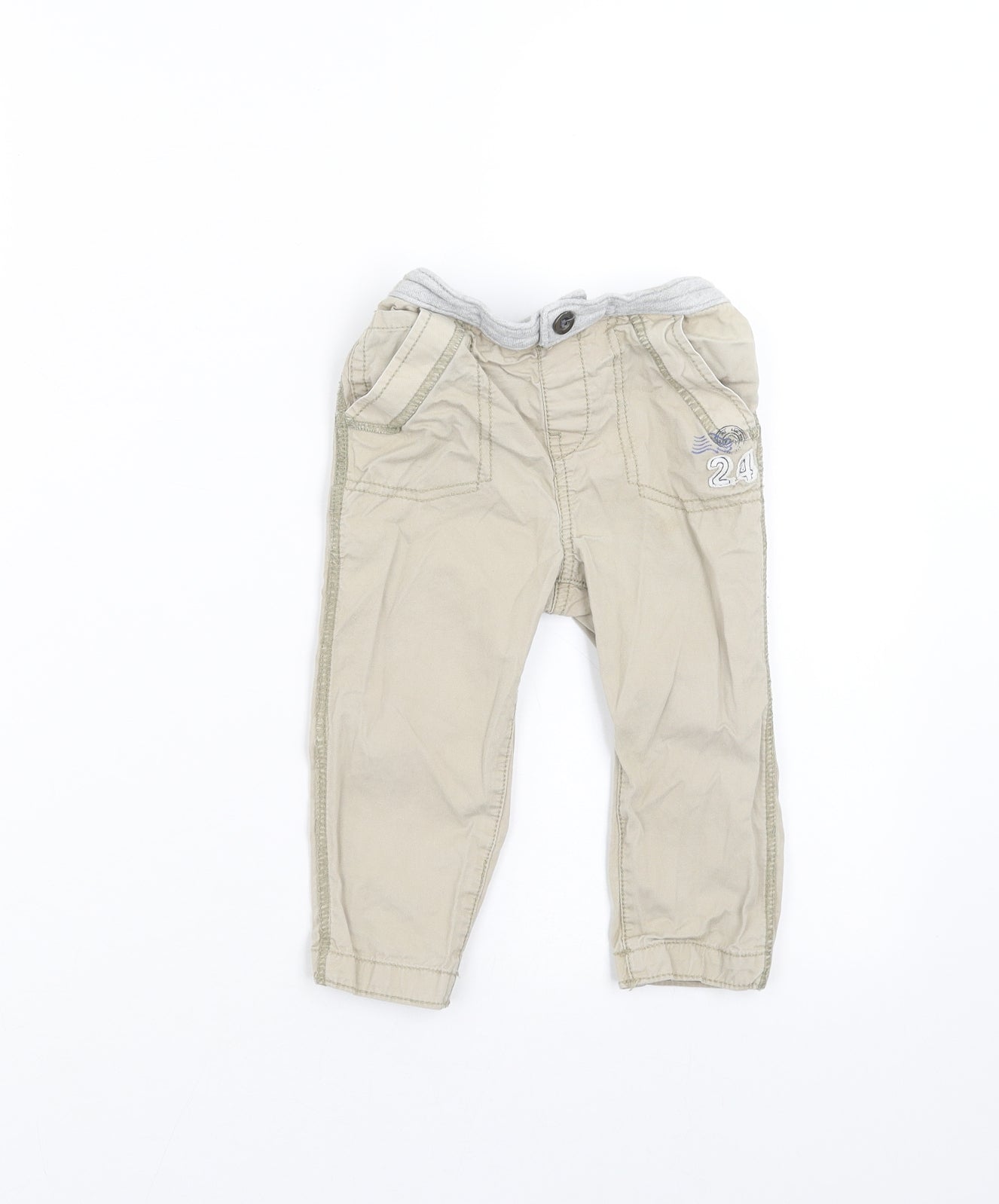 F&F Boys Beige    Trousers Size 12-18 Months
