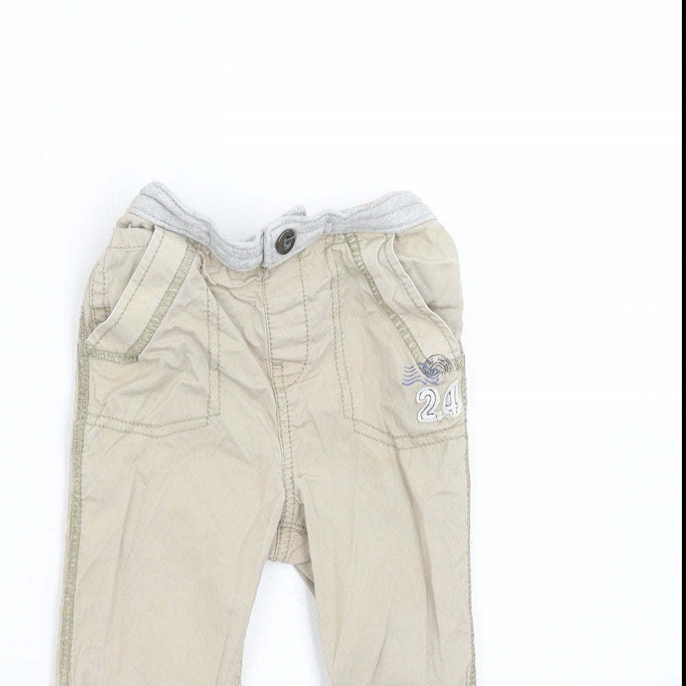 F&F Boys Beige    Trousers Size 12-18 Months