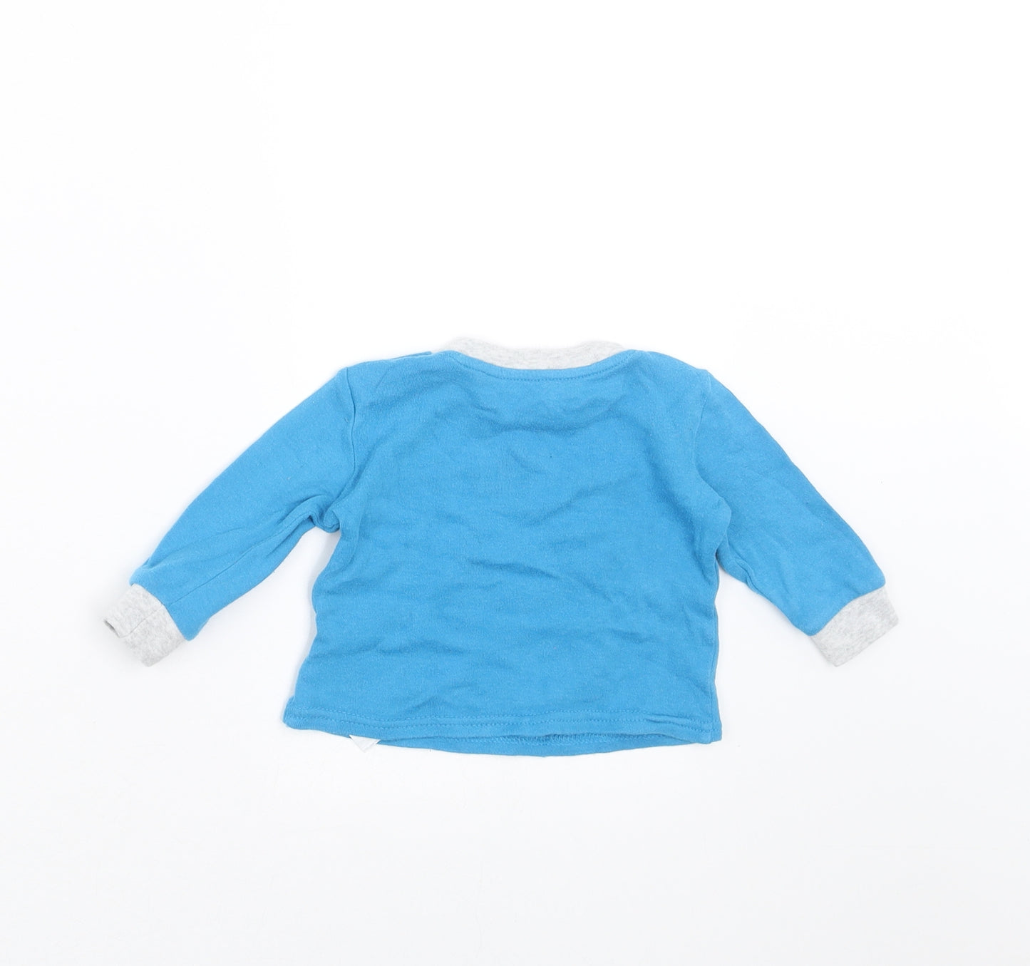Primark Boys Blue   Basic T-Shirt Size 3-6 Months  - space