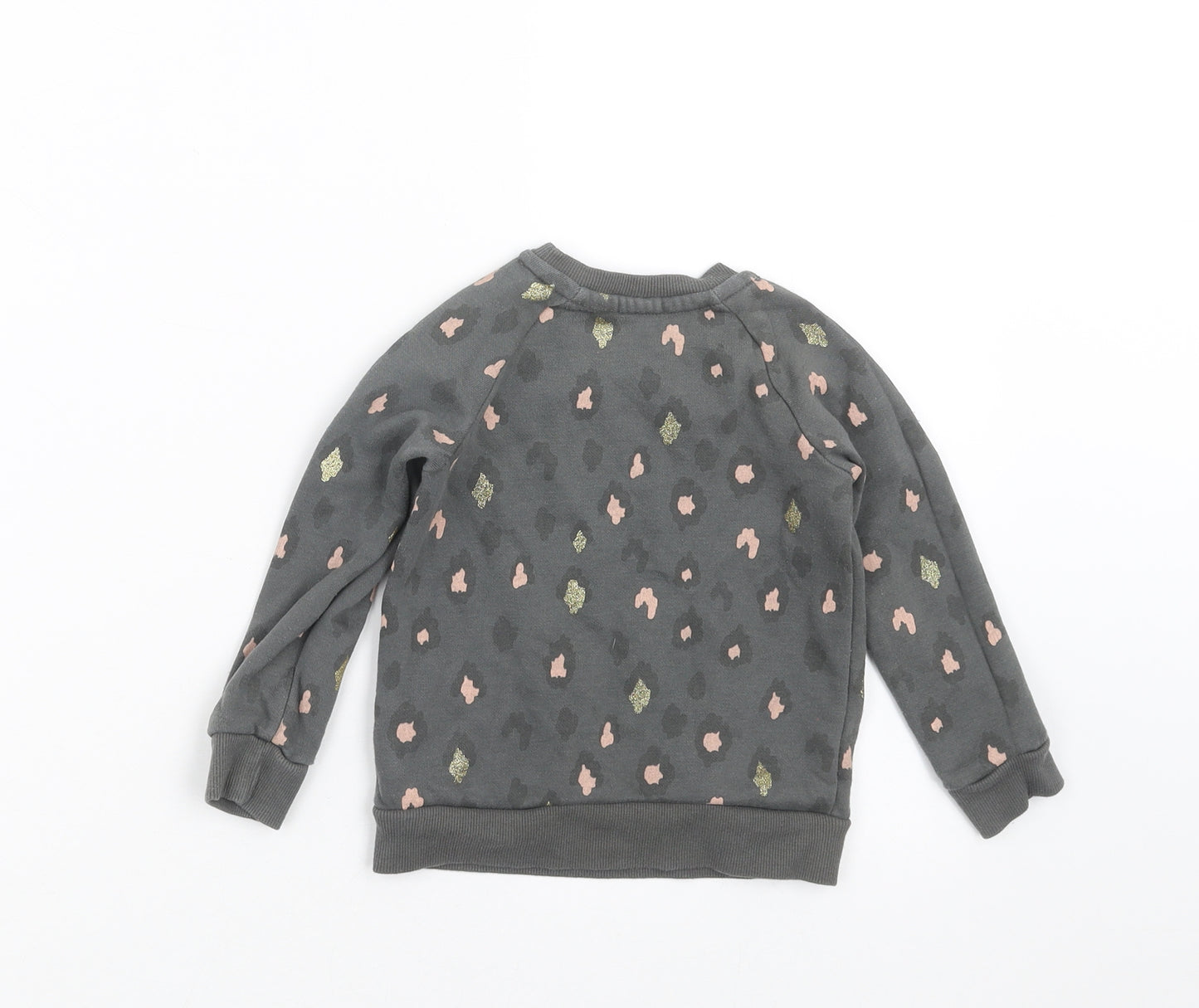 Primark Girls Green Animal Print  Pullover Jumper Size 12-18 Months