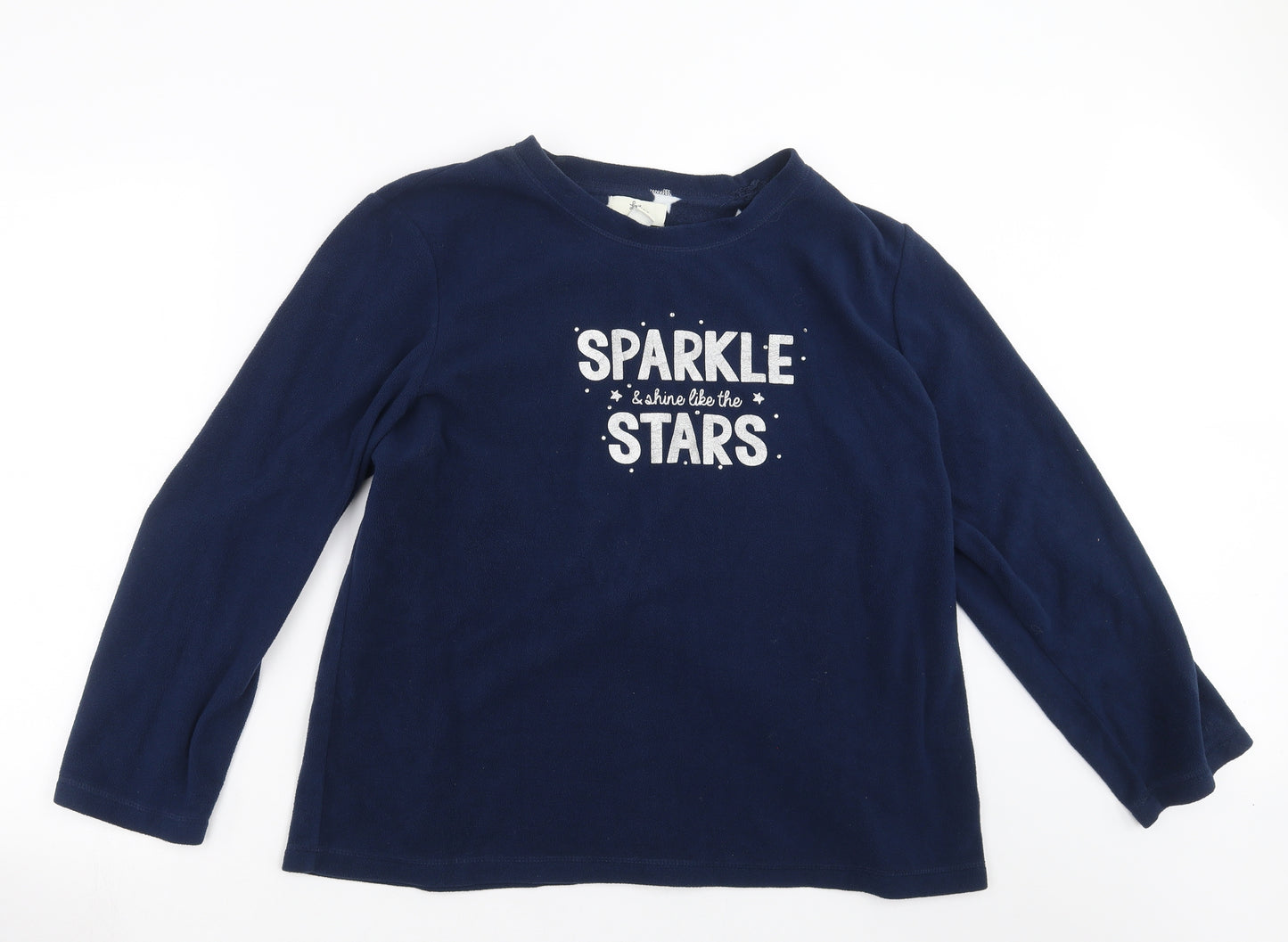 Primark Womens Blue Solid  Top Pyjama Top Size XL  - sparkle stars