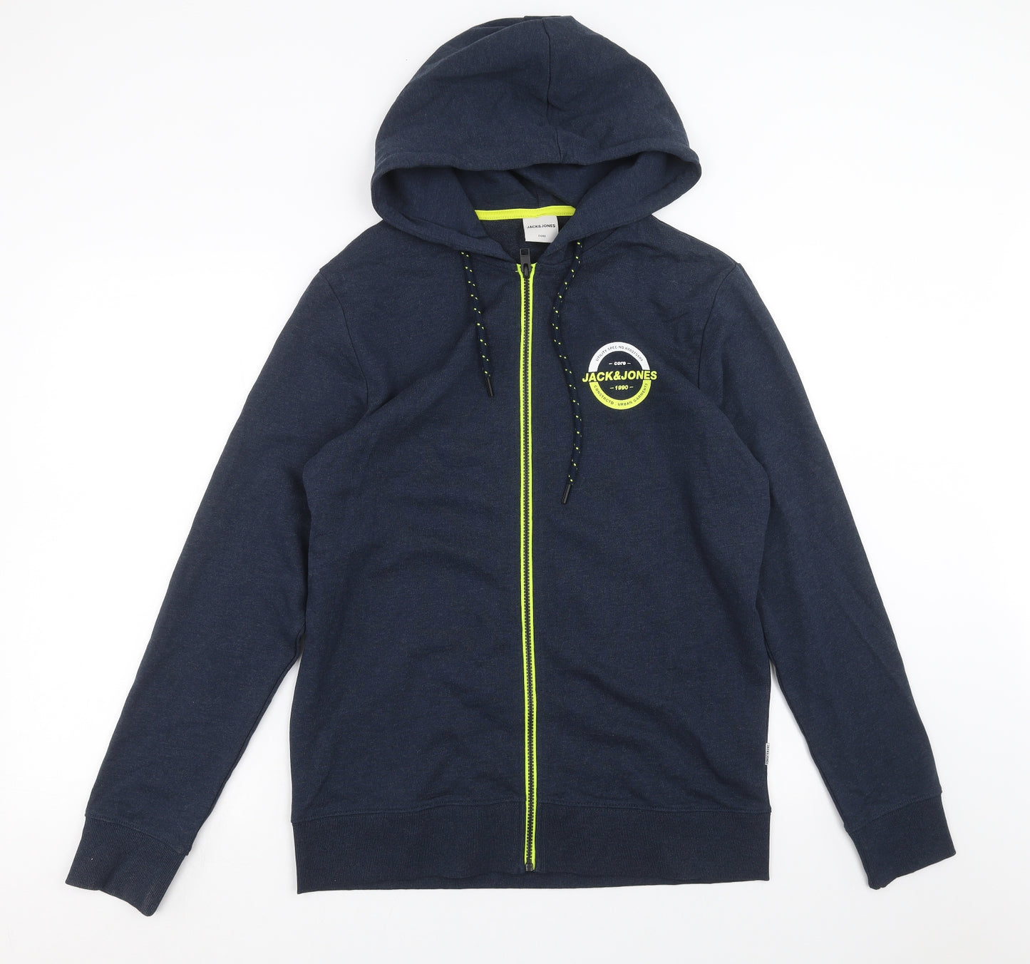 JACK & JONES Mens Blue   Full Zip Hoodie Size L