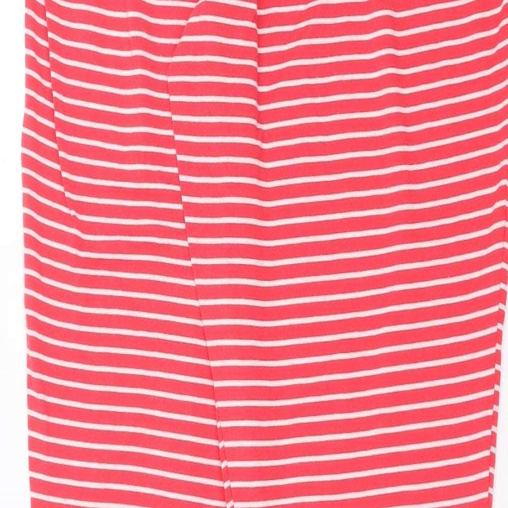 Matalan Womens Red Striped   Pyjama Pants Size L