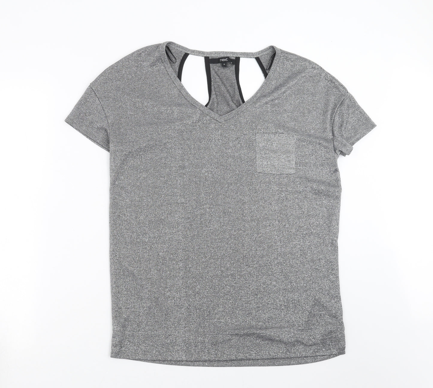 NEXT Womens Silver   Basic T-Shirt Size 10