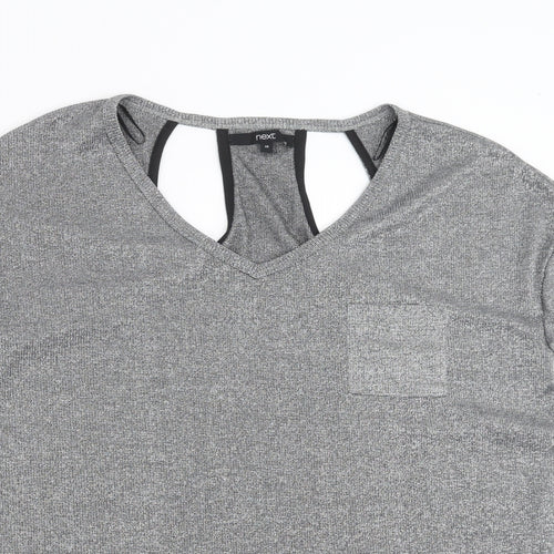 NEXT Womens Silver   Basic T-Shirt Size 10
