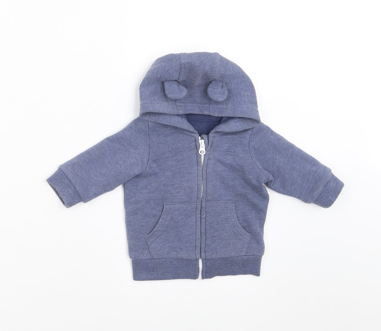 George Baby Blue   Full Zip Jumper Size 0-3 Months