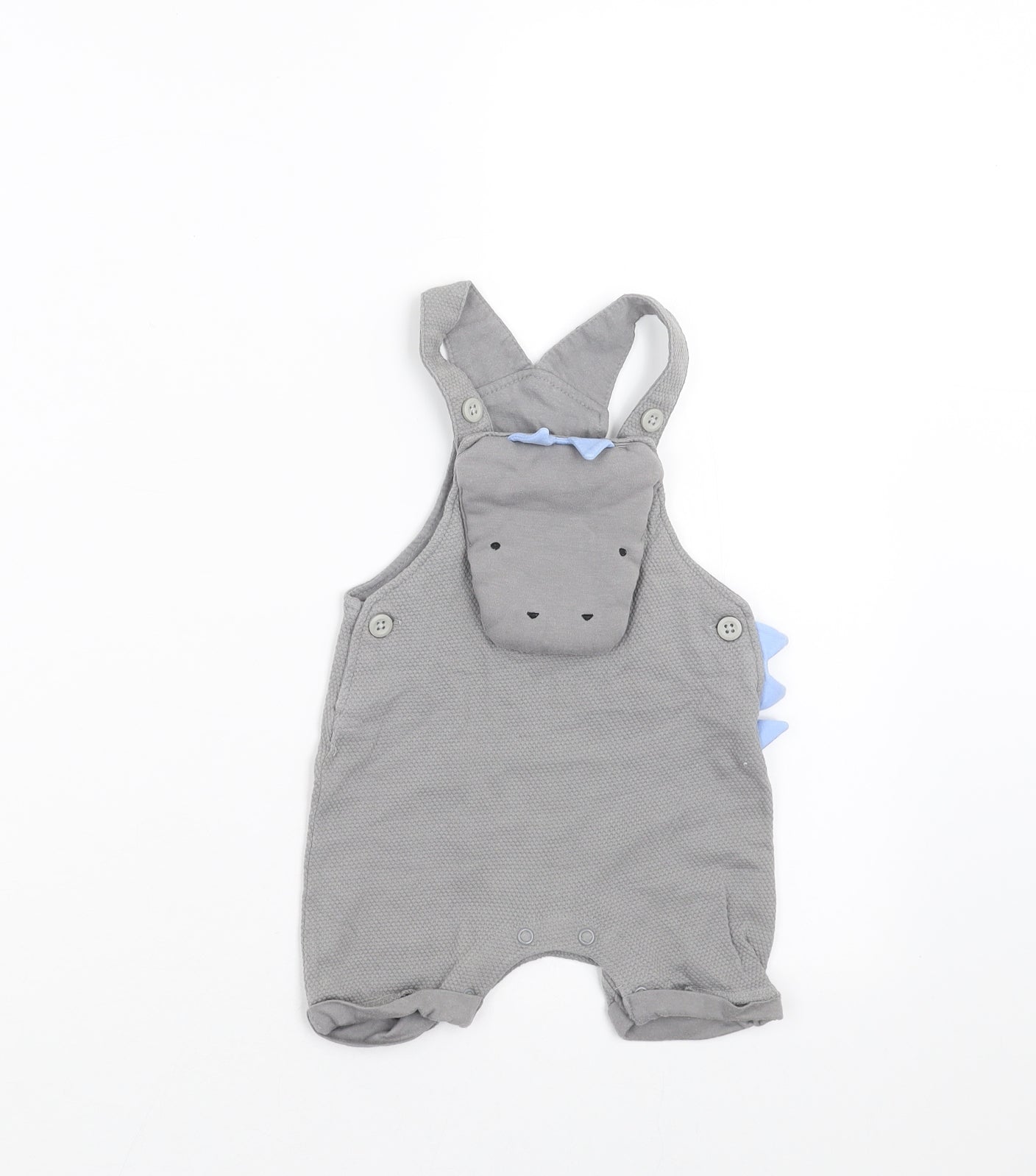 NEXT Boys Grey   Dungaree Outfit/Set Size 3-6 Months
