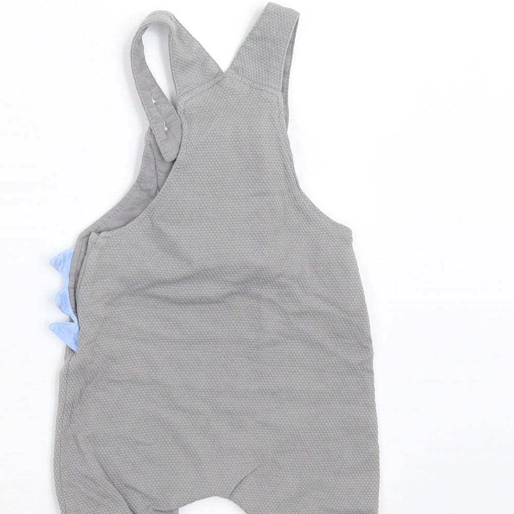 NEXT Boys Grey   Dungaree Outfit/Set Size 3-6 Months