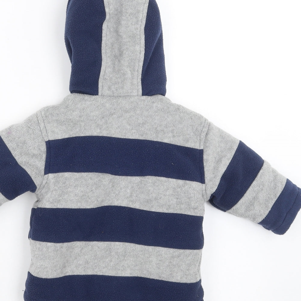 George Boys Blue Striped  Jacket  Size 3-6 Months