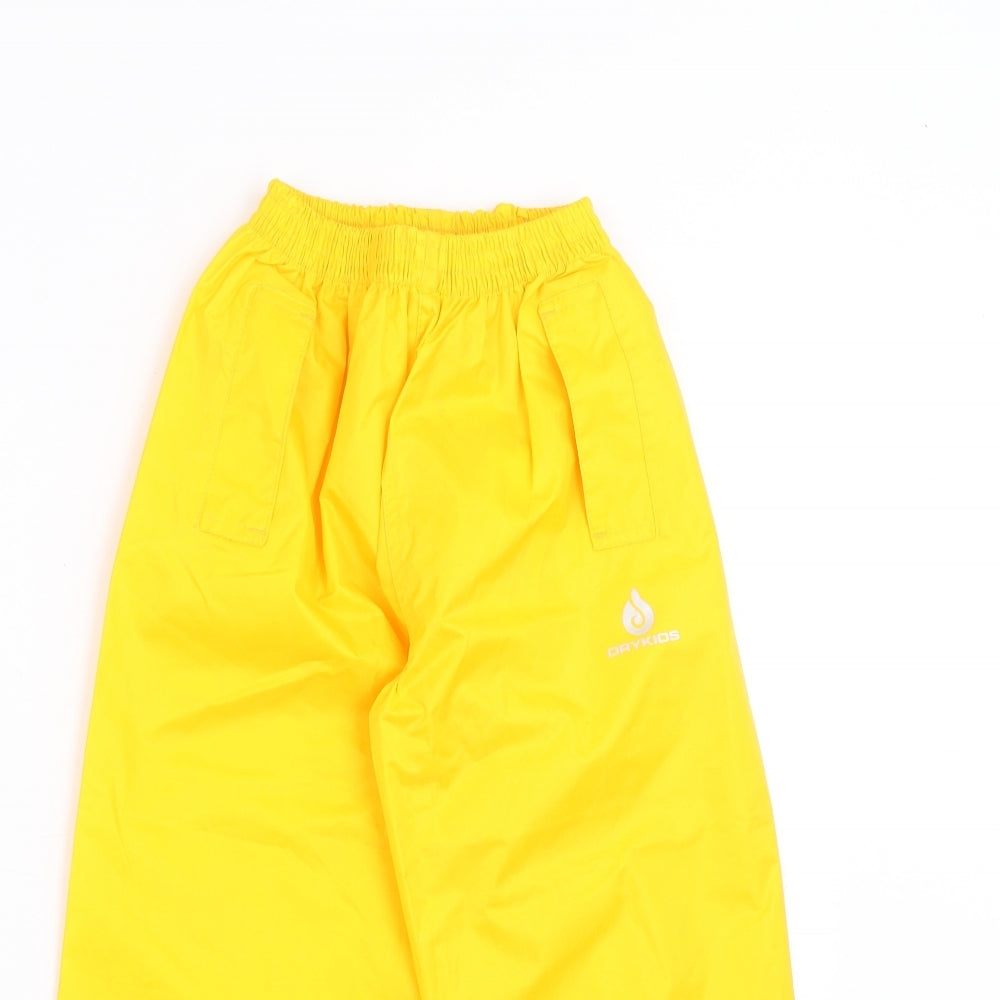 Drykids Boys Yellow   Rain Trousers Trousers Size 2 Years