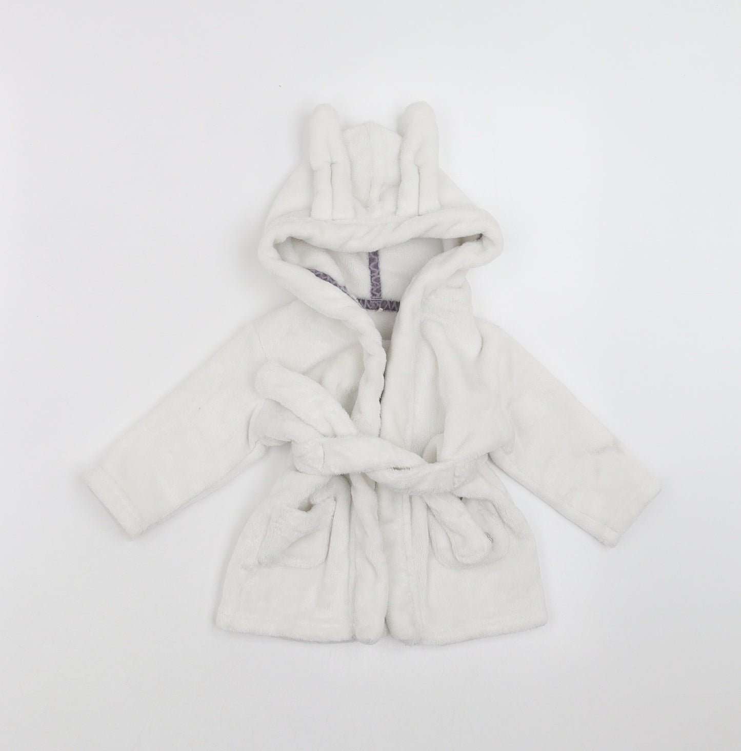 Billie Baby White Solid   Robe Size 3-6 Months
