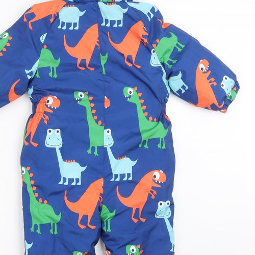 NEXT Baby Blue    Snowsuit Size 12-18 Months  - DInosaur
