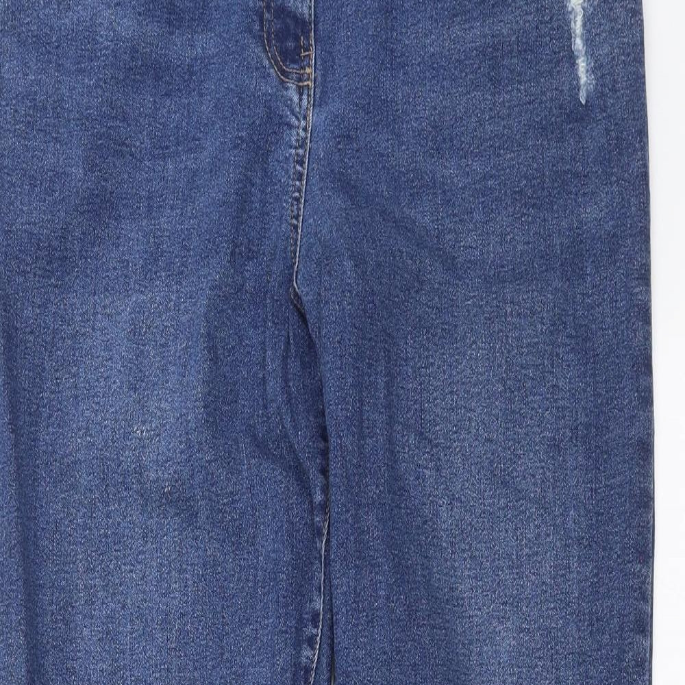 Matalan Womens Blue  Denim Straight Jeans Size 14 L29 in
