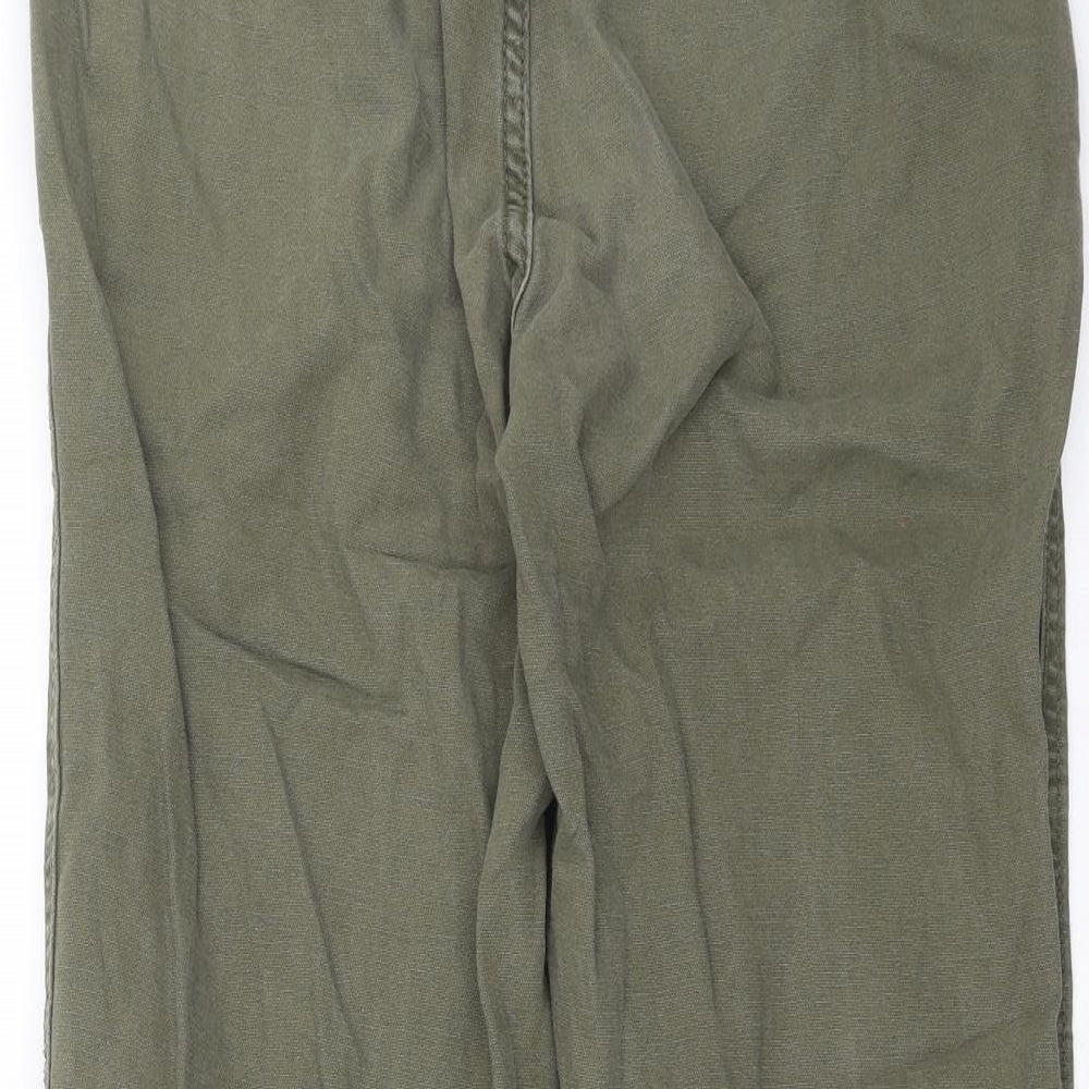 Divided by H&M Womens Green  Denim Straight Jeans Size 8 L24 in