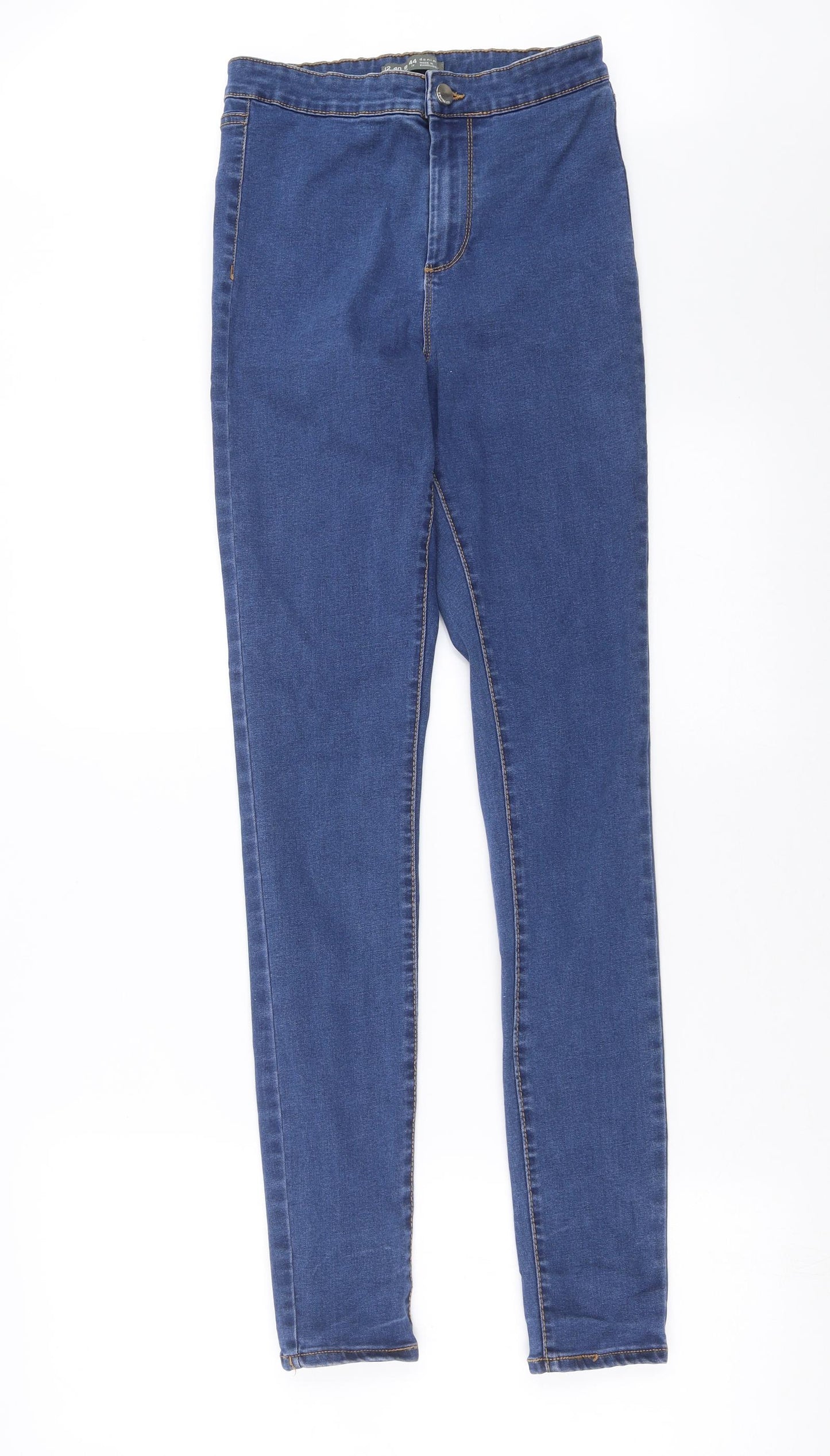 Primark Womens Blue  Denim Skinny Jeans Size 12 L30 in