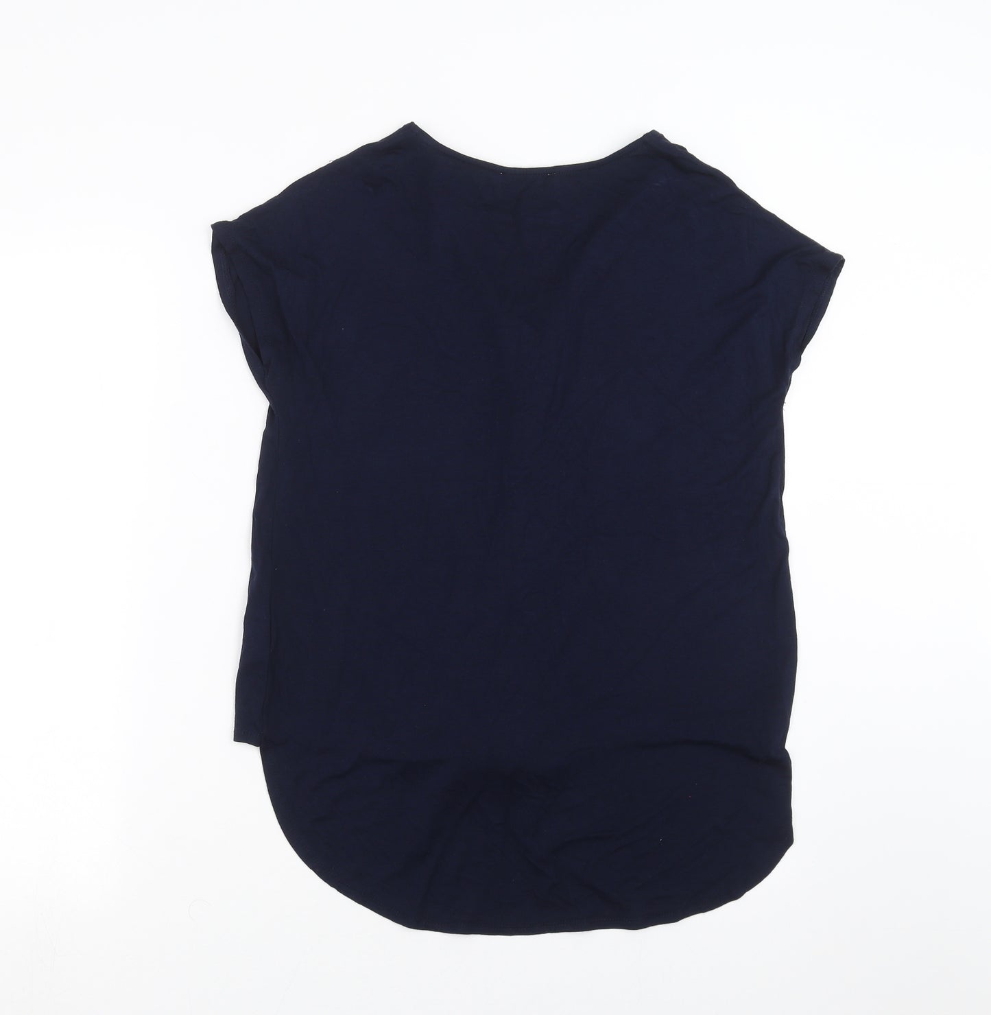 Vetiver Womens Blue   Basic T-Shirt Size 12  - tie Front Detail