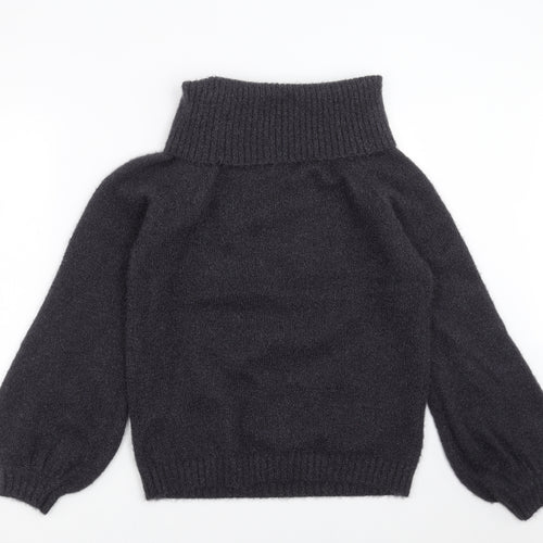 Collezione Gaia Womens Grey  Knit Pullover Jumper Size S