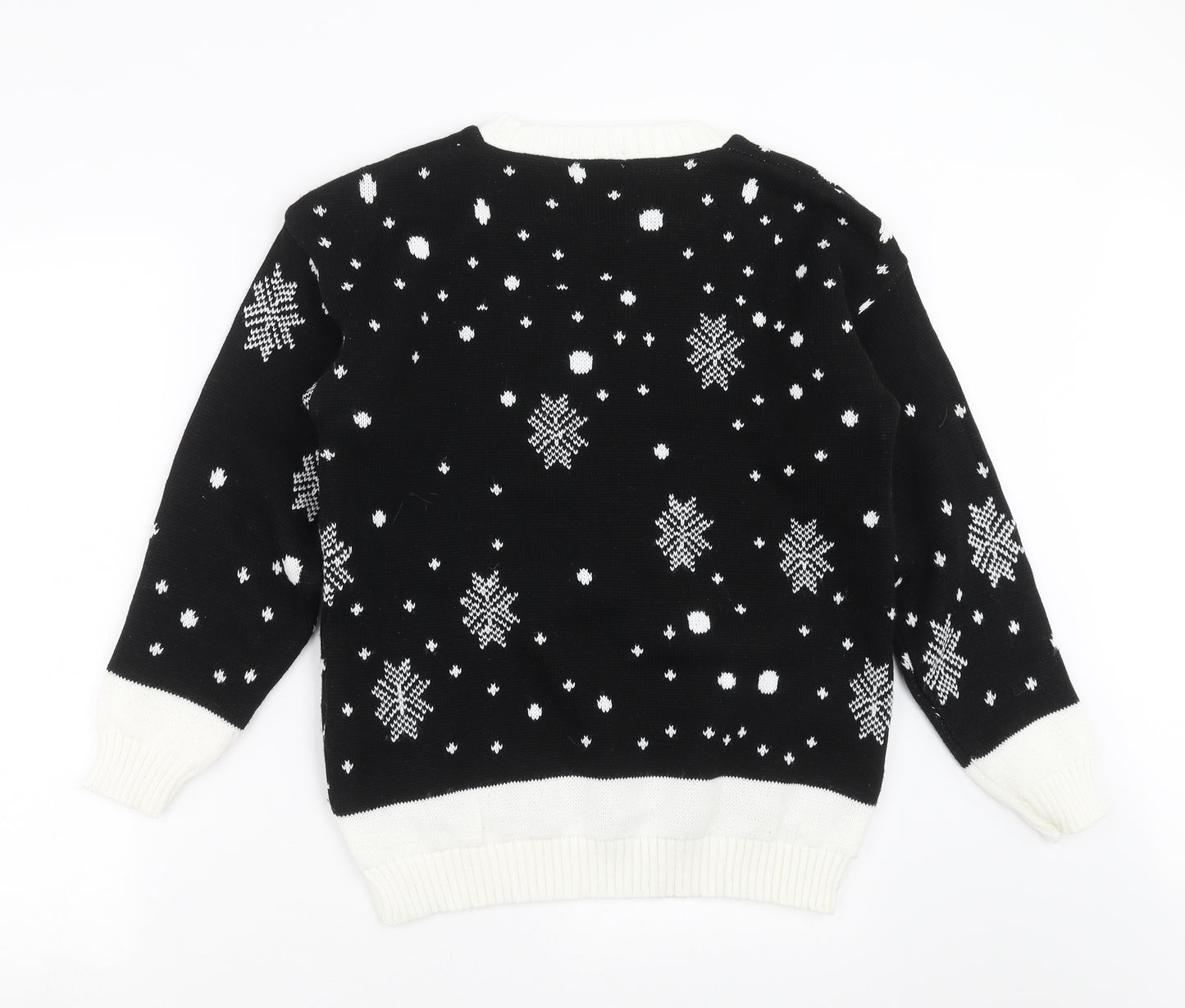 Sixth Avenue Womens Black  Knit Pullover Jumper Size S  - christmas