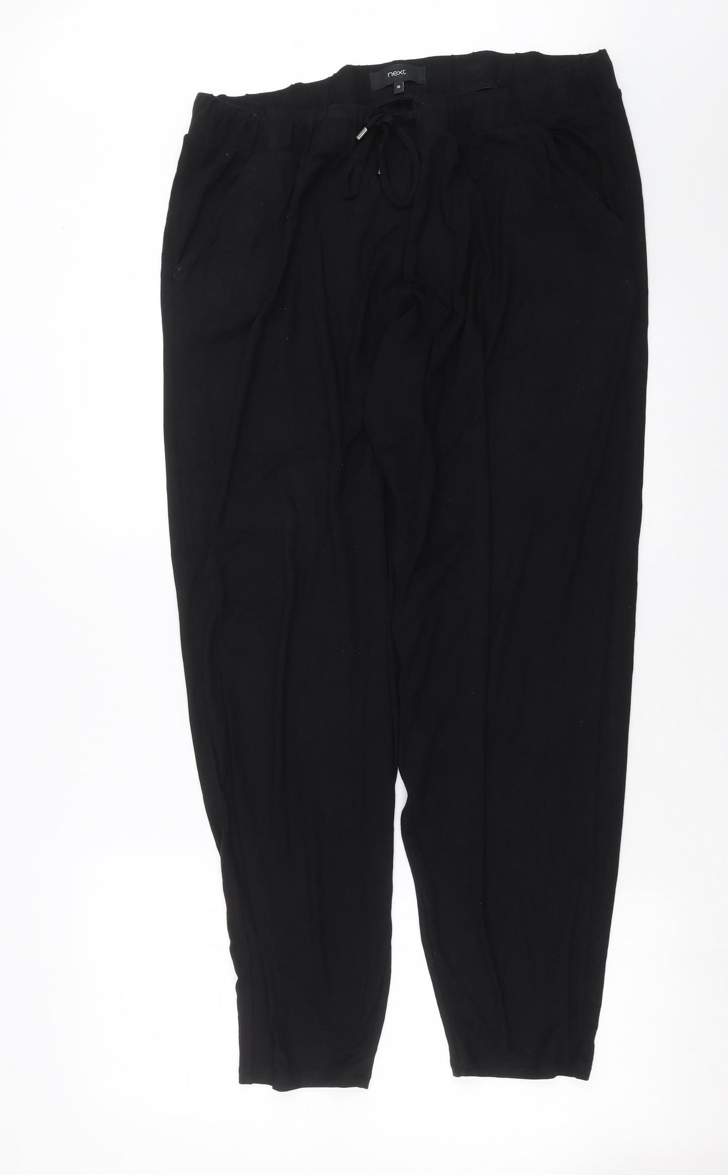 NEXT Womens Black   Jogger Trousers Size 18 L29 in