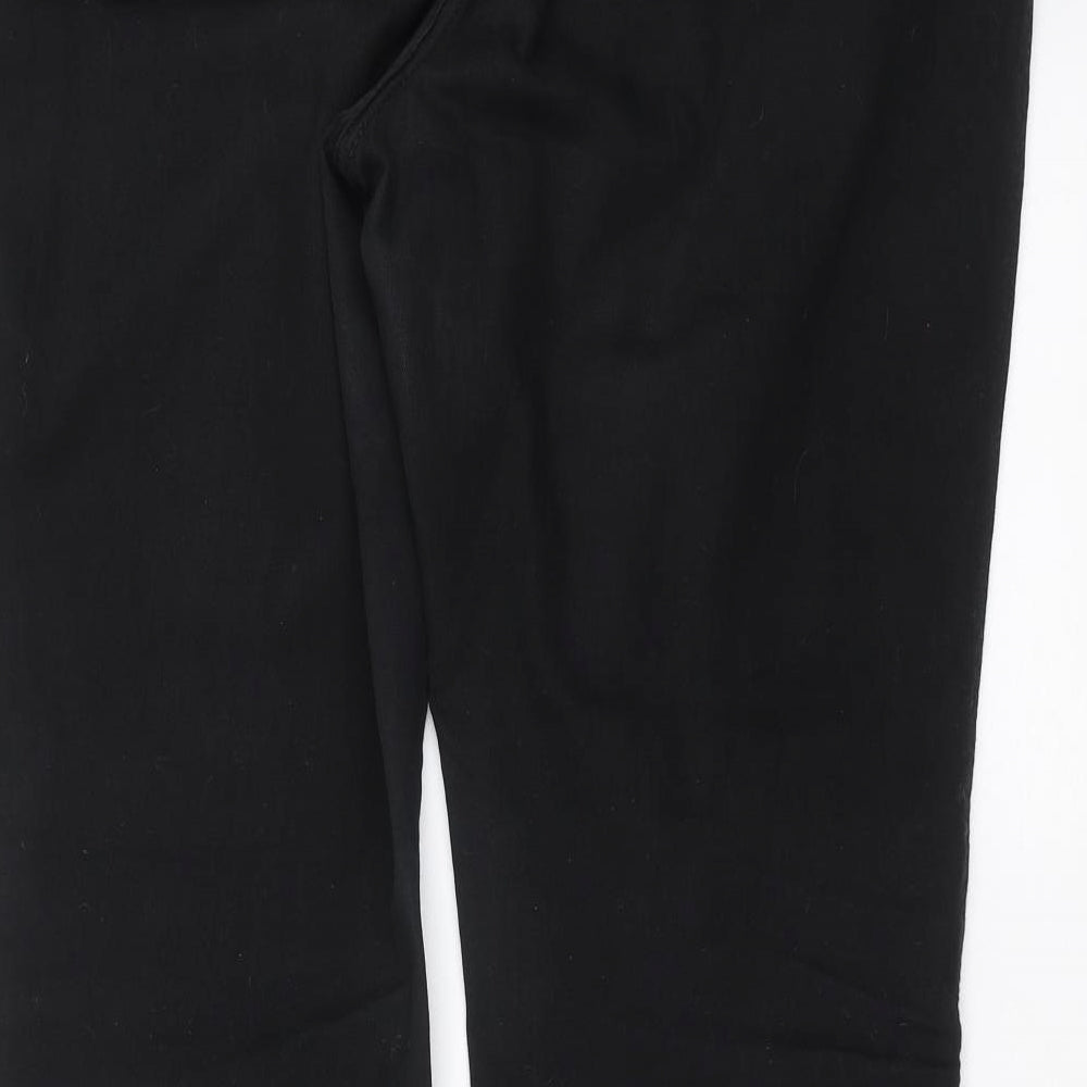 NEXT Womens Black  Denim Bootcut Jeans Size 18 L30 in
