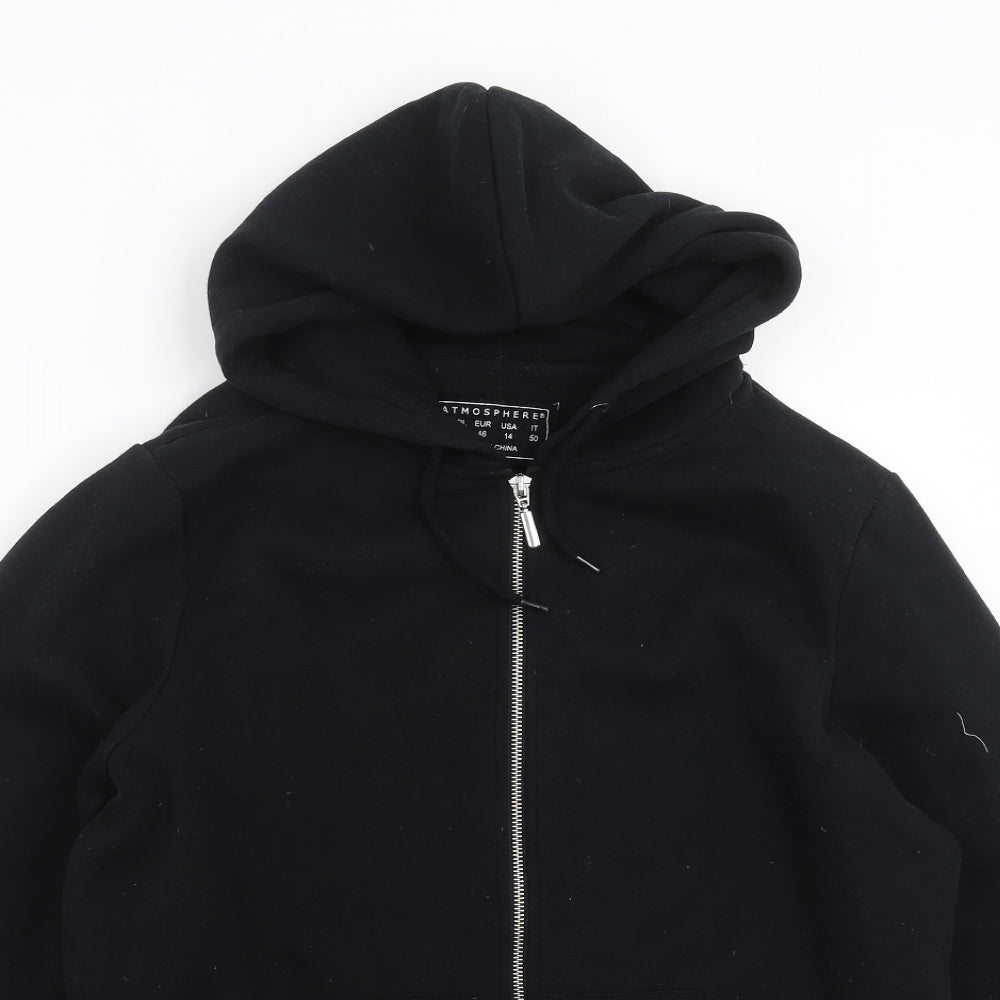 Primark Womens Black   Full Zip Hoodie Size 18