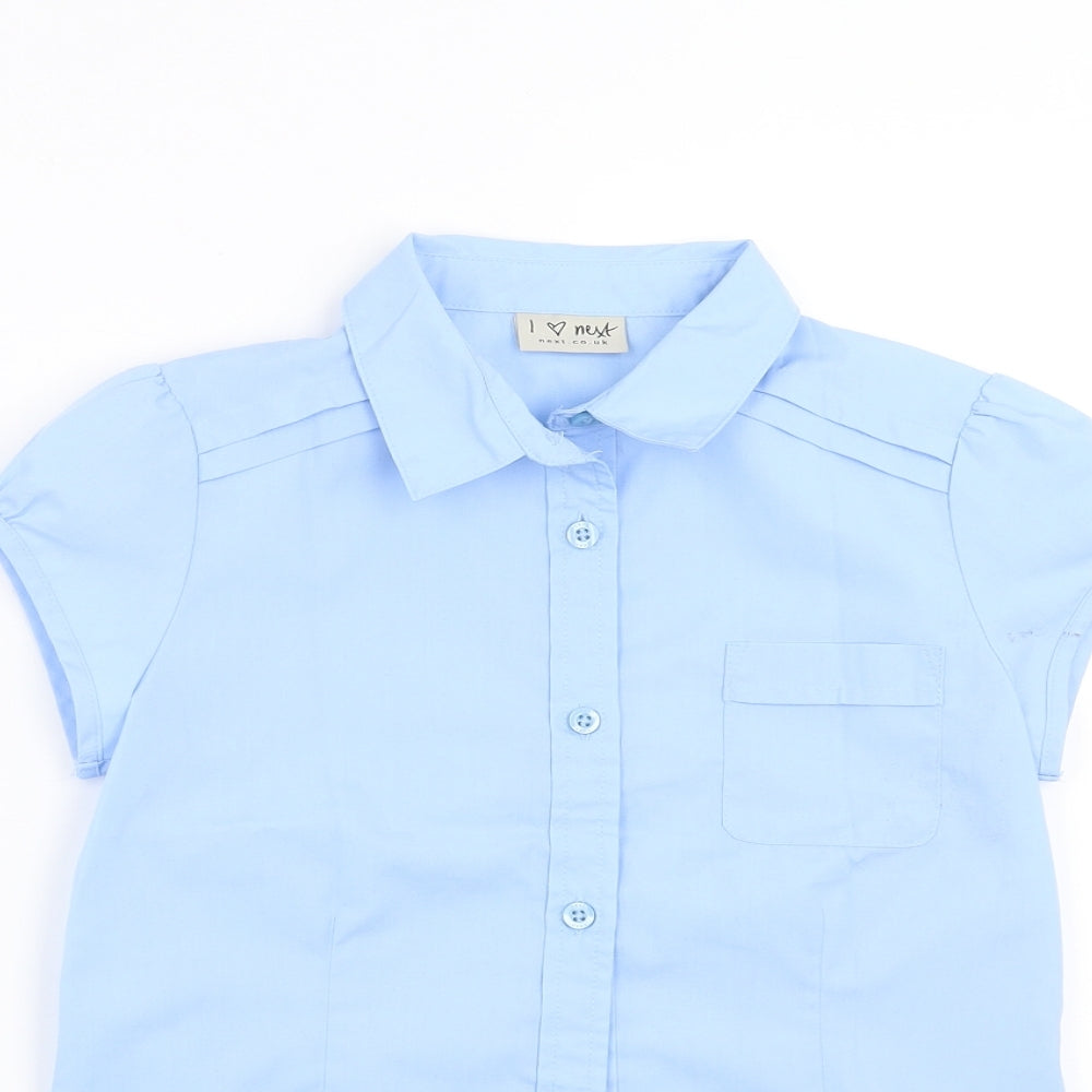 NEXT Girls Blue   Basic Button-Up Size 9 Years  - school