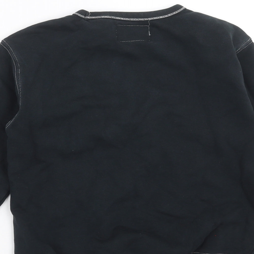 Zara Boys Black   Pullover Sweatshirt Size 8 Years