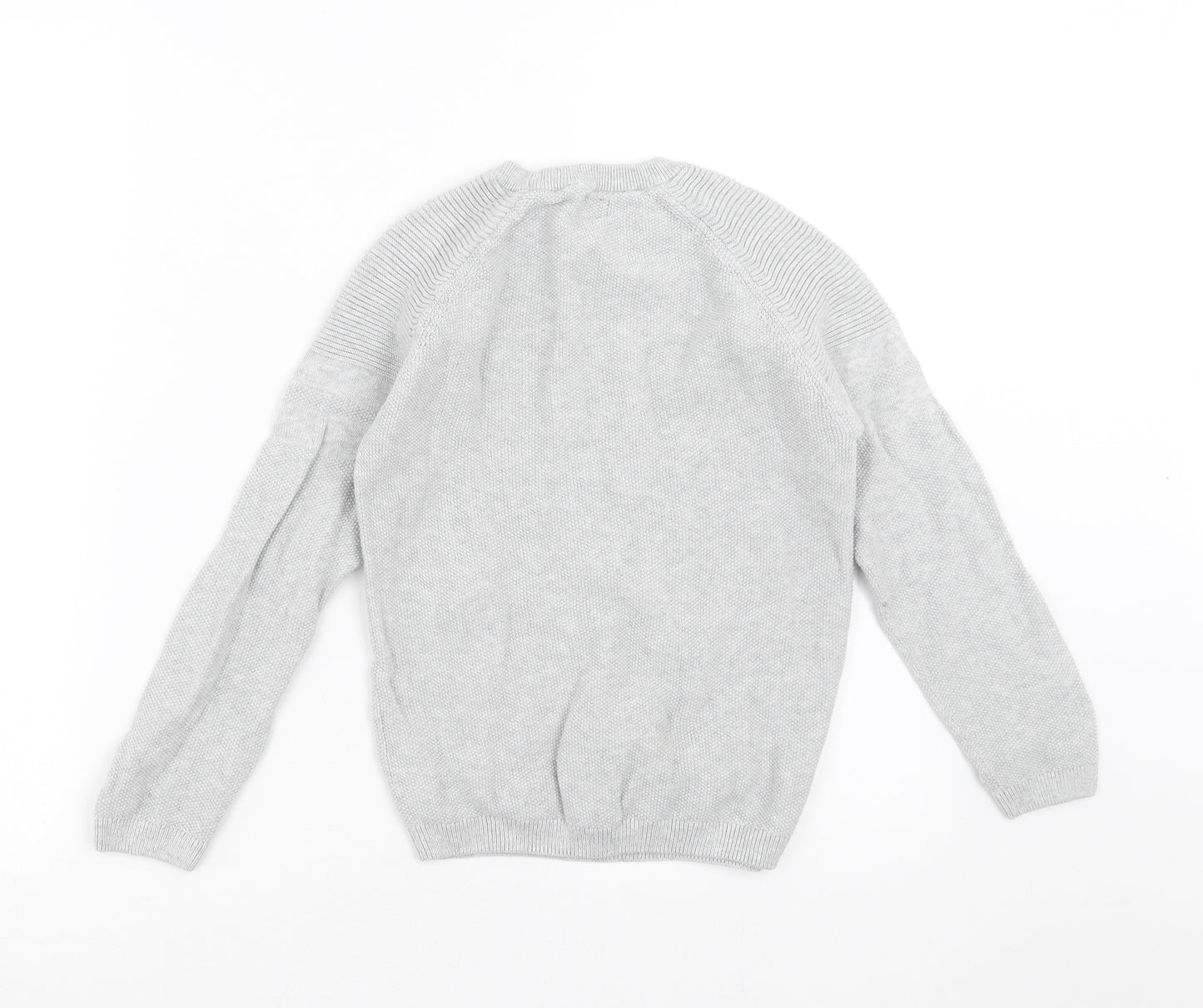 NEXT Boys Grey  Knit Pullover Jumper Size 8 Years